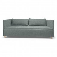 Vienvietīga gulta Teodor PLUS Tumši pelēks