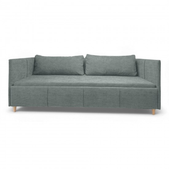 Vienvietīga gulta Teodor PLUS Tumši pelēks