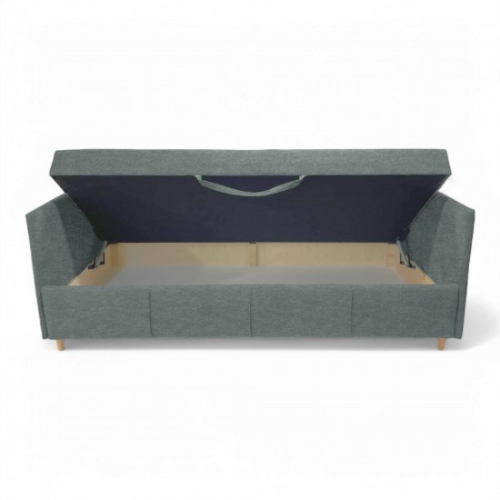 Vienvietīga gulta Teodor PLUS Tumši pelēks