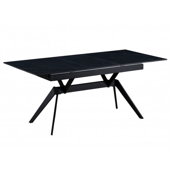 Galds TURS 140-180×90 Ceramic Black