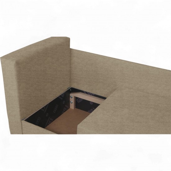 Bērnu Dīvāns–Gulta Villy Bēšs-pelēks