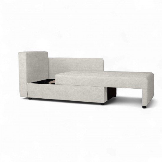 Bērnu Dīvāns–Gulta Villy Gaiši pelēka