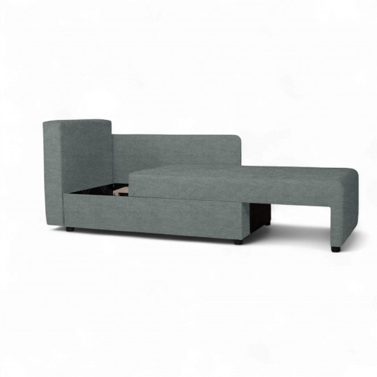 Bērnu Dīvāns–Gulta Villy Tumši pelēks