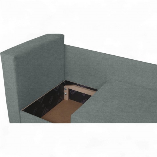 Bērnu Dīvāns–Gulta Villy Tumši pelēks