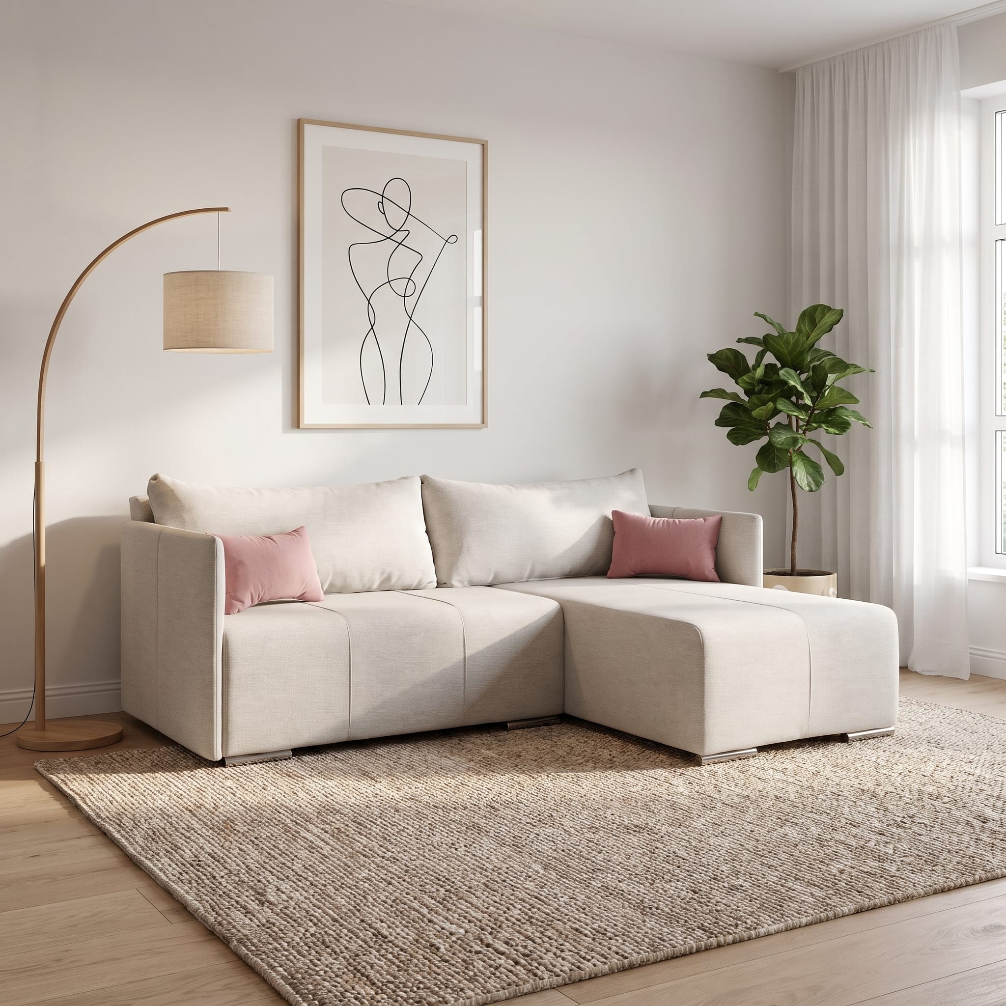 Corner Sofa Deka-Sturis Light gray XL (160cm) — photo 1