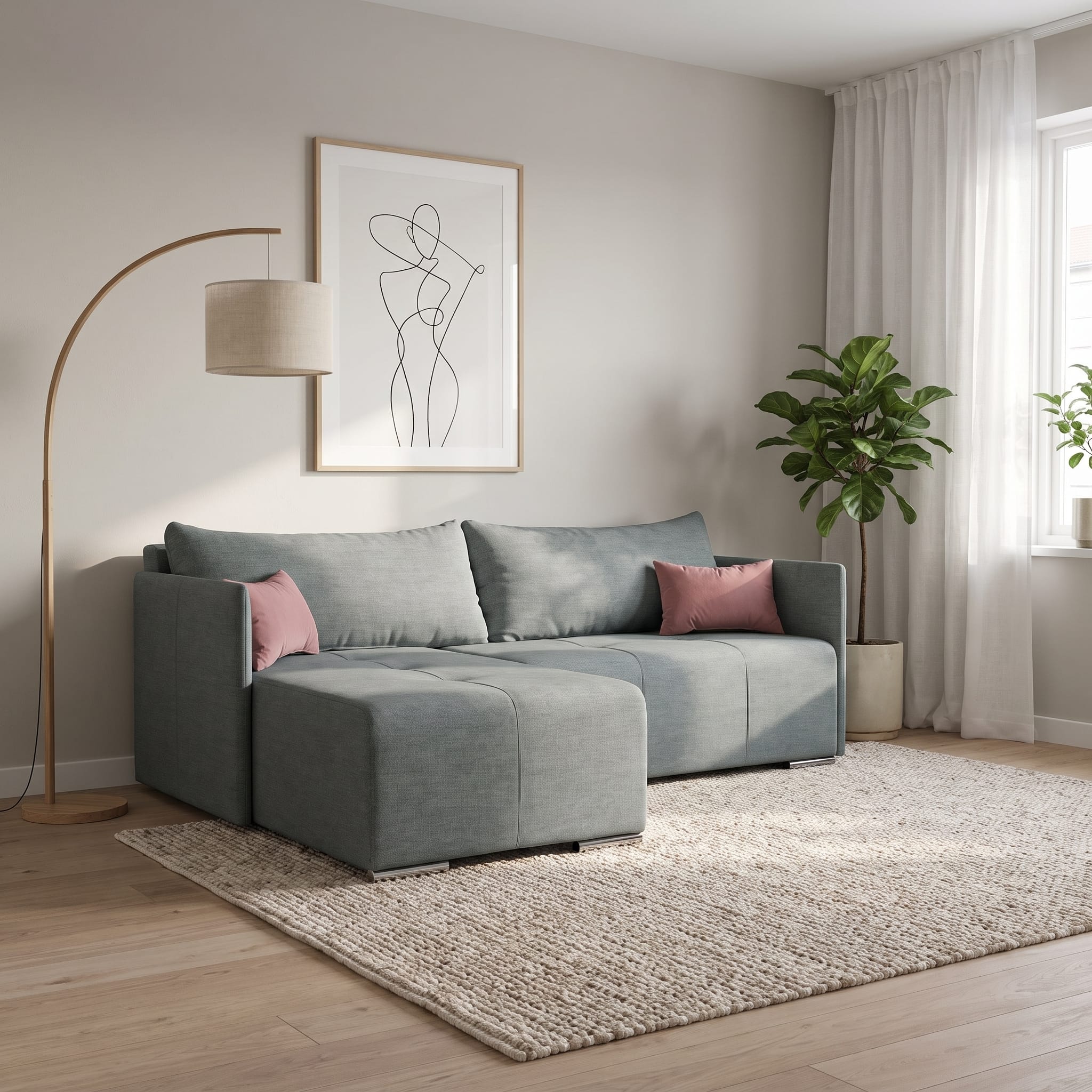 Corner Sofa Deka-Sturis Dark gray XL (160cm) — photo 1