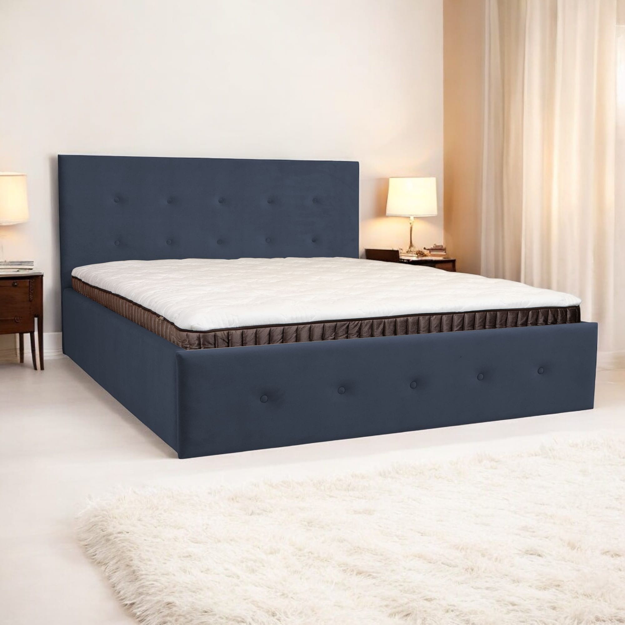 Bed with Storage Poga Gray 90 - 1