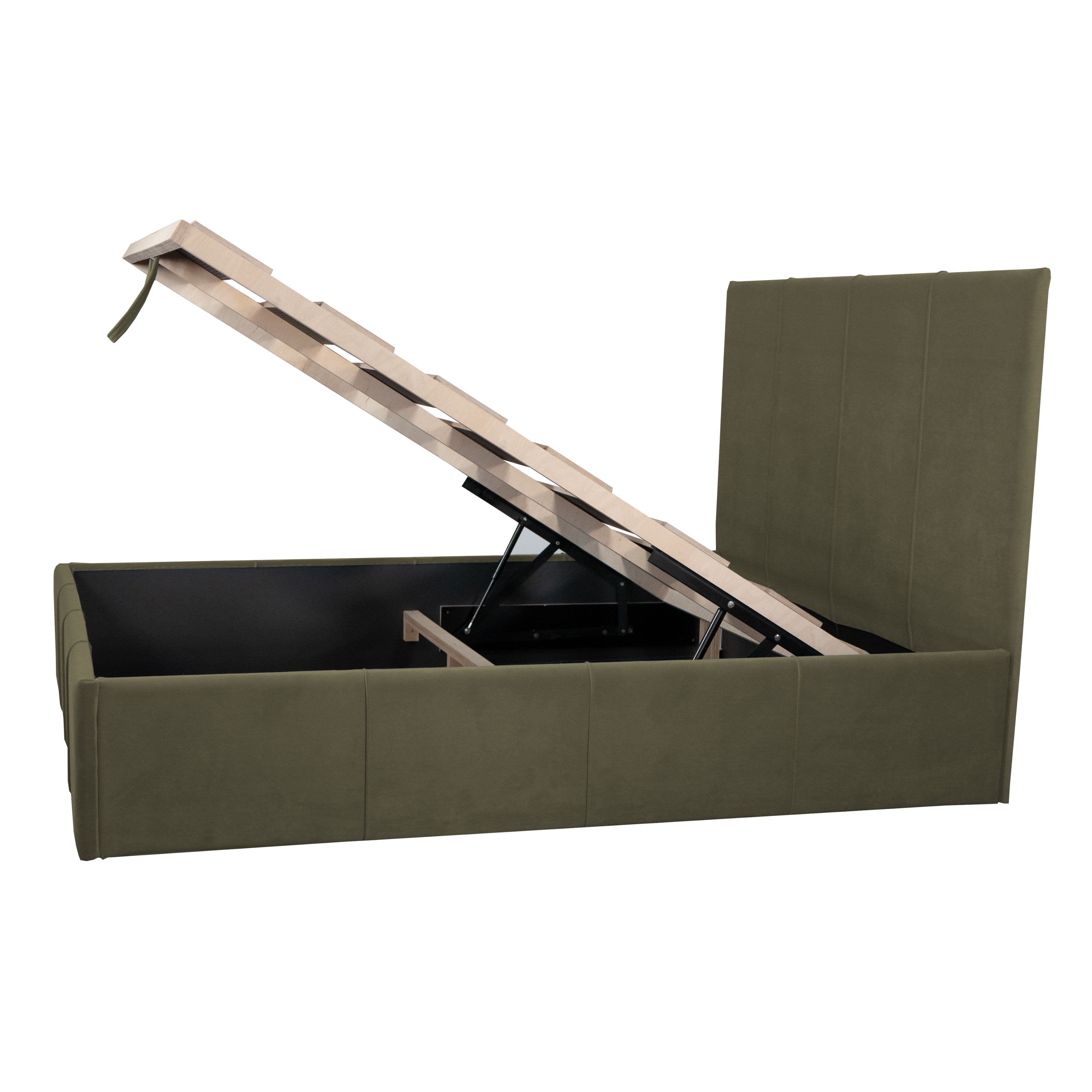 Bed with Storage Stef Olive 140 — photo 3