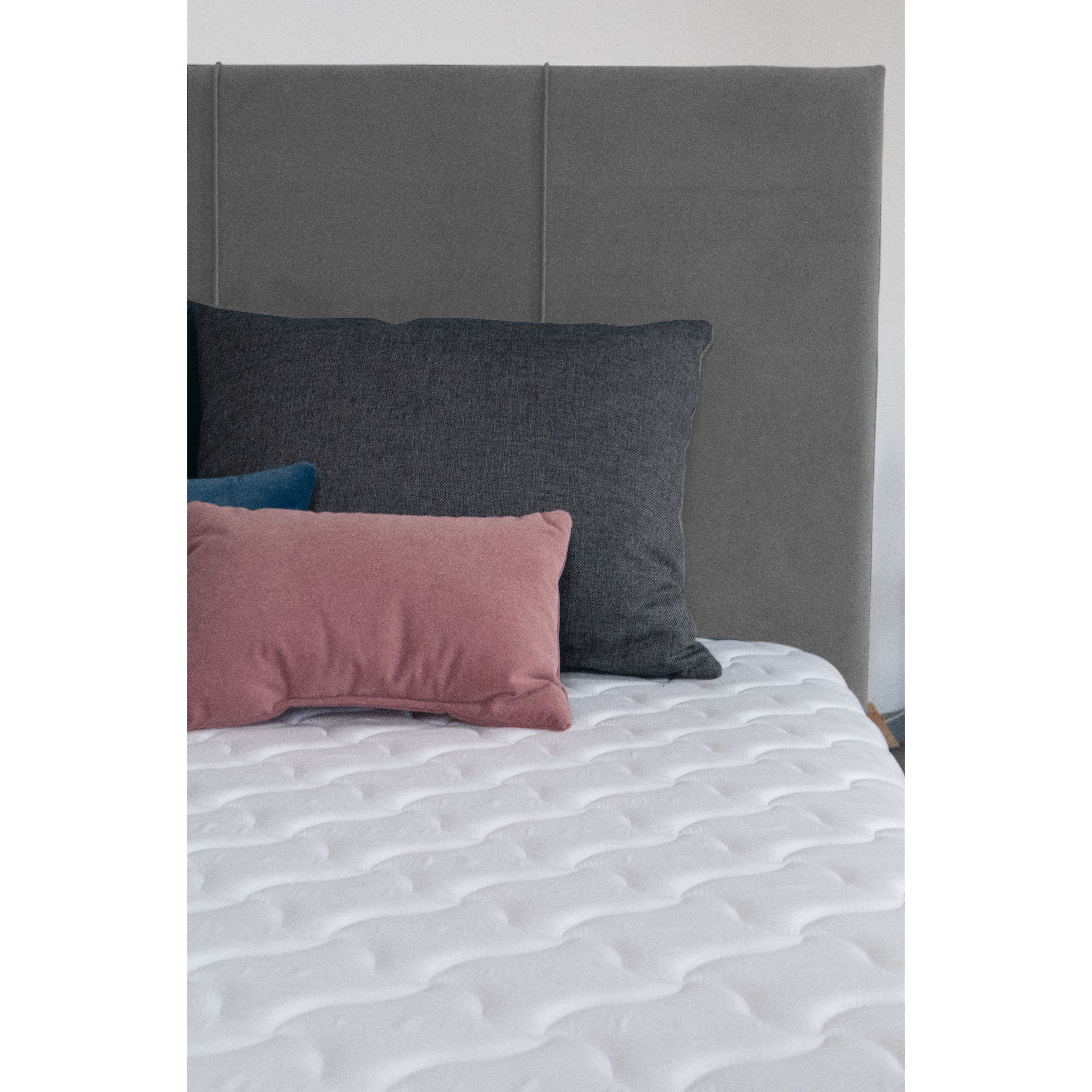 Bed with Storage Stef Light gray 120 — photo 7