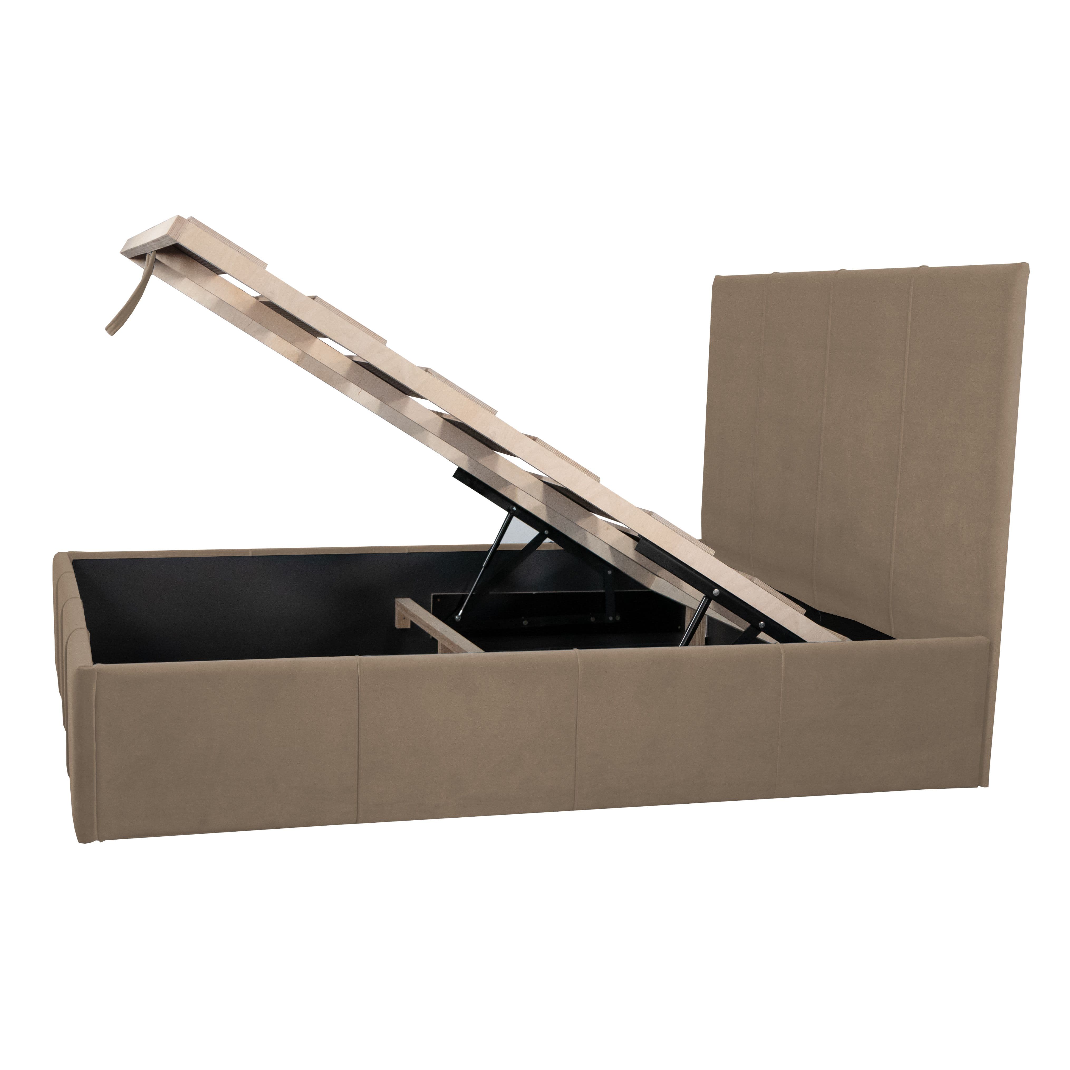 Bed with Storage Stef Cream 140 - 4