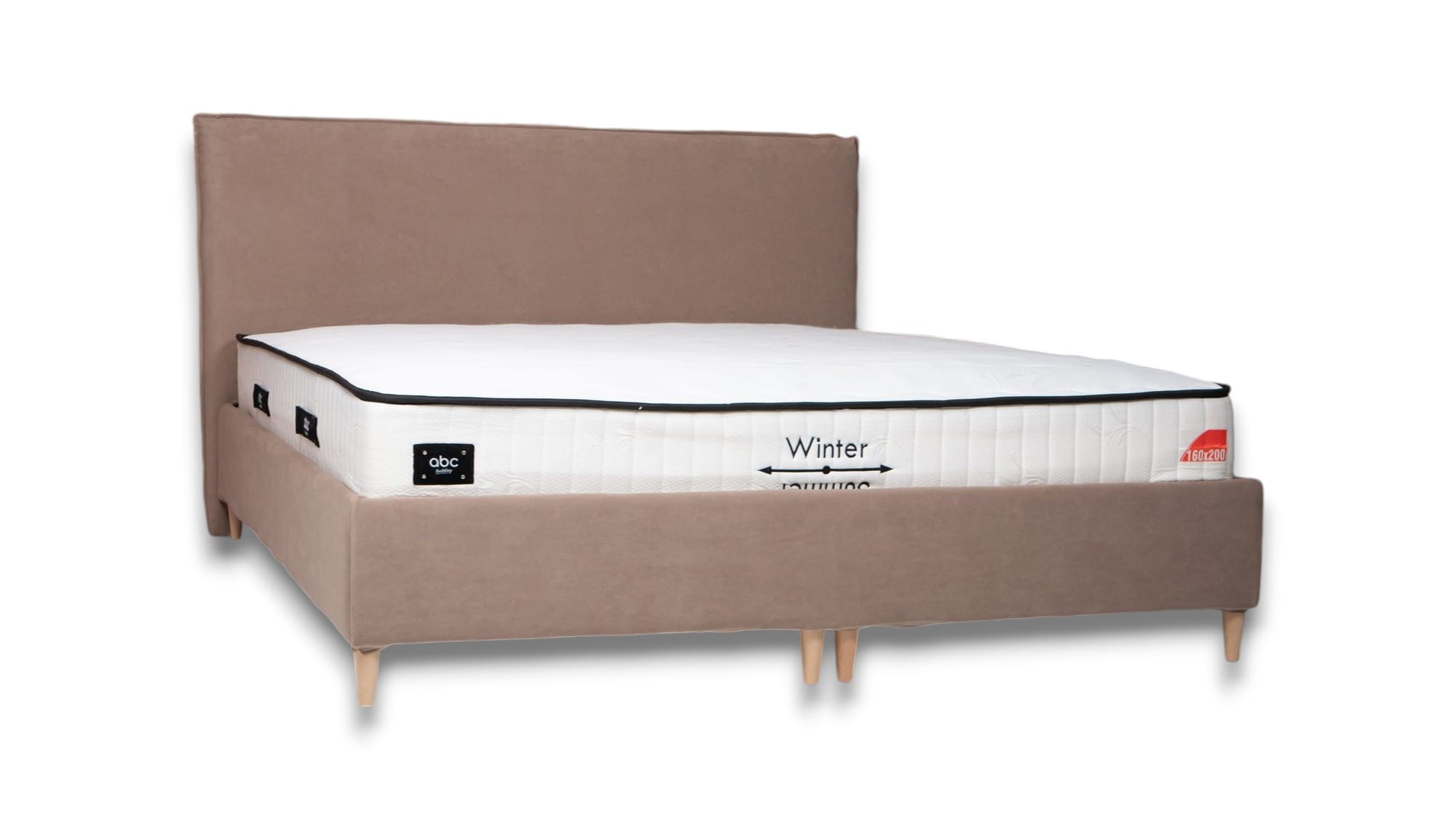 Bed with Storage Mika Classic Light gray 140 — photo 2