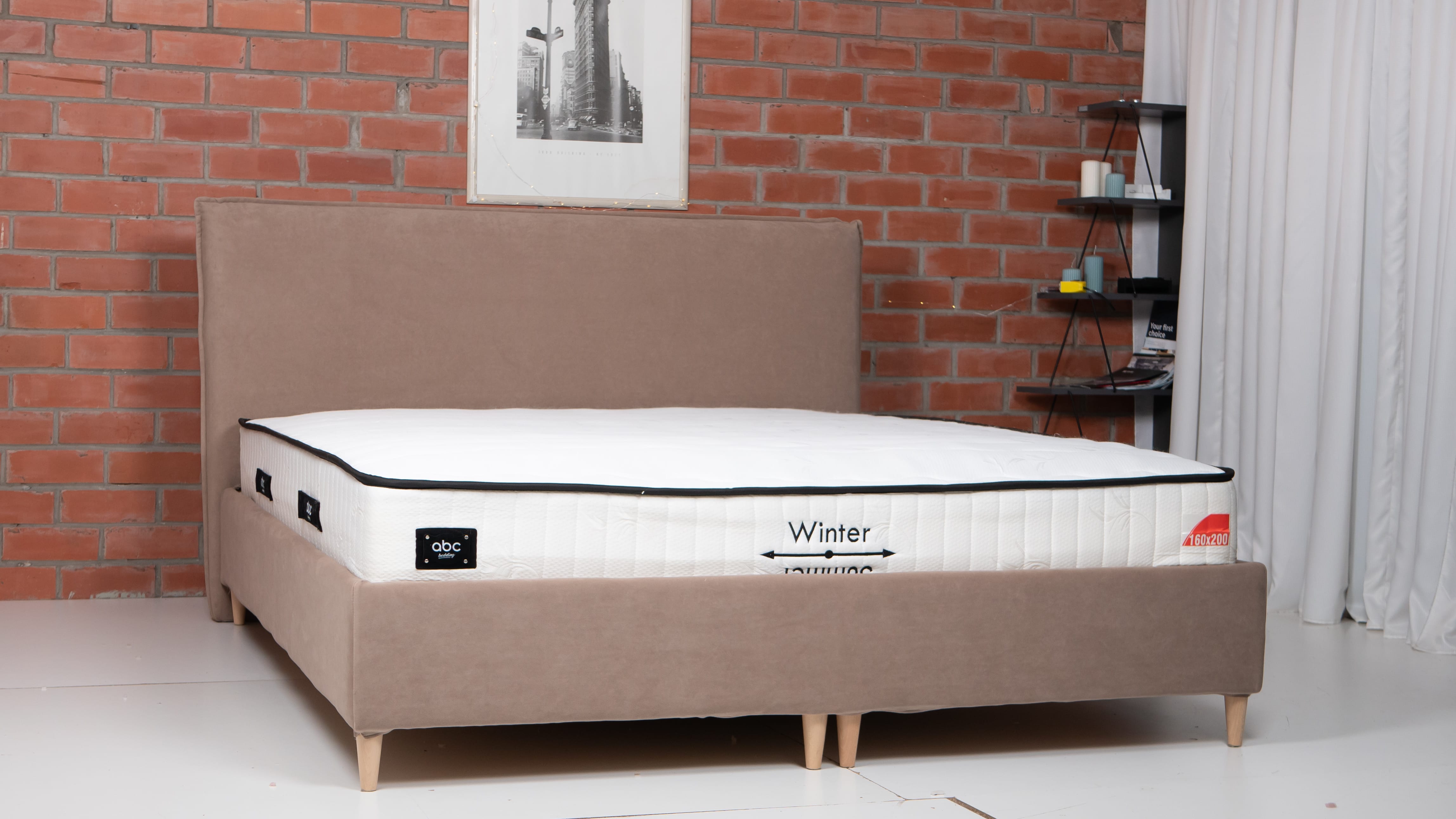 Bed with Storage Mika Classic Light gray 140 — photo 3