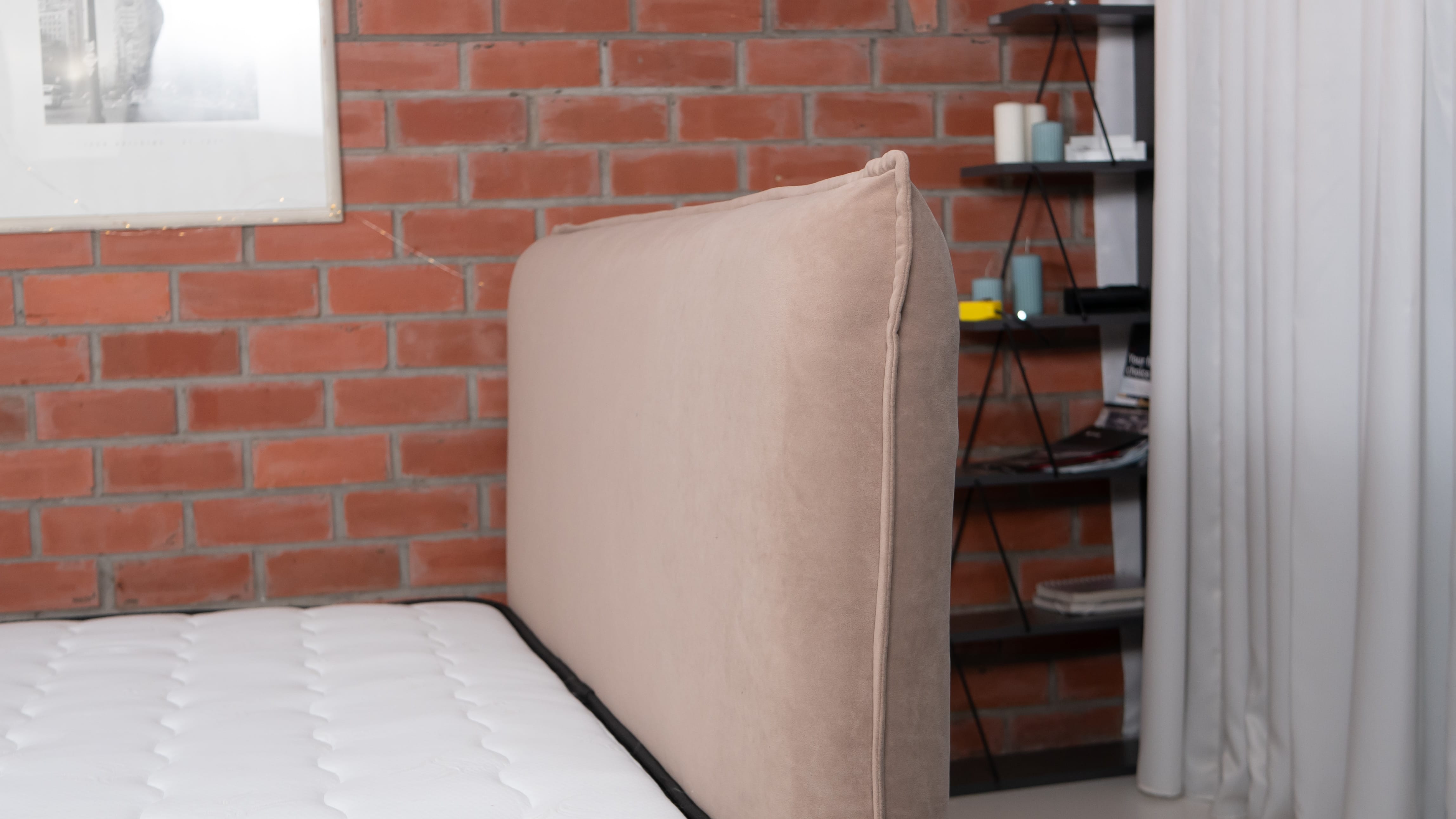 Bed with Storage Mika Classic Light gray 140 — photo 6