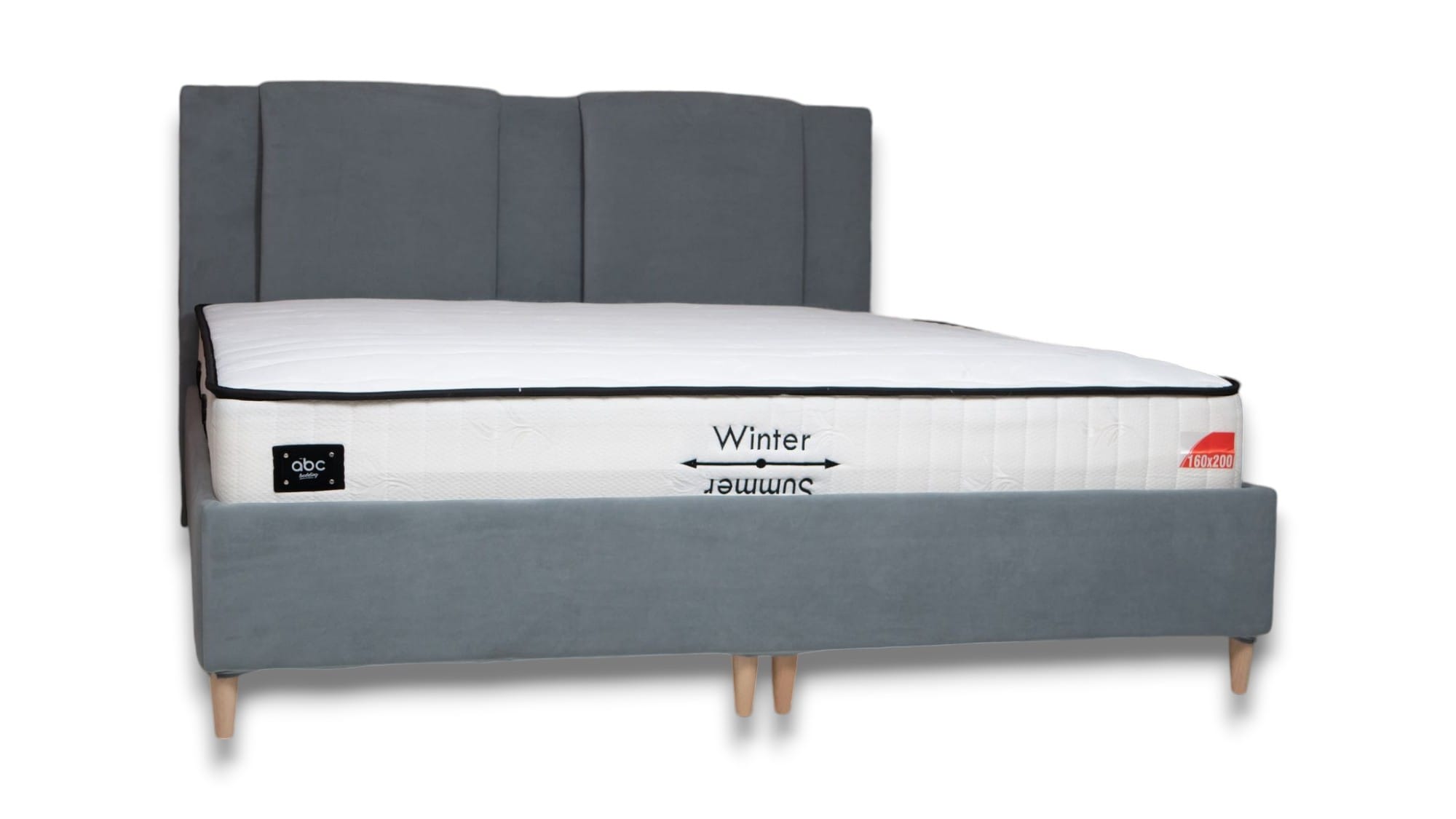 Bed with Storage Toma Classic Light gray 180 — photo 2