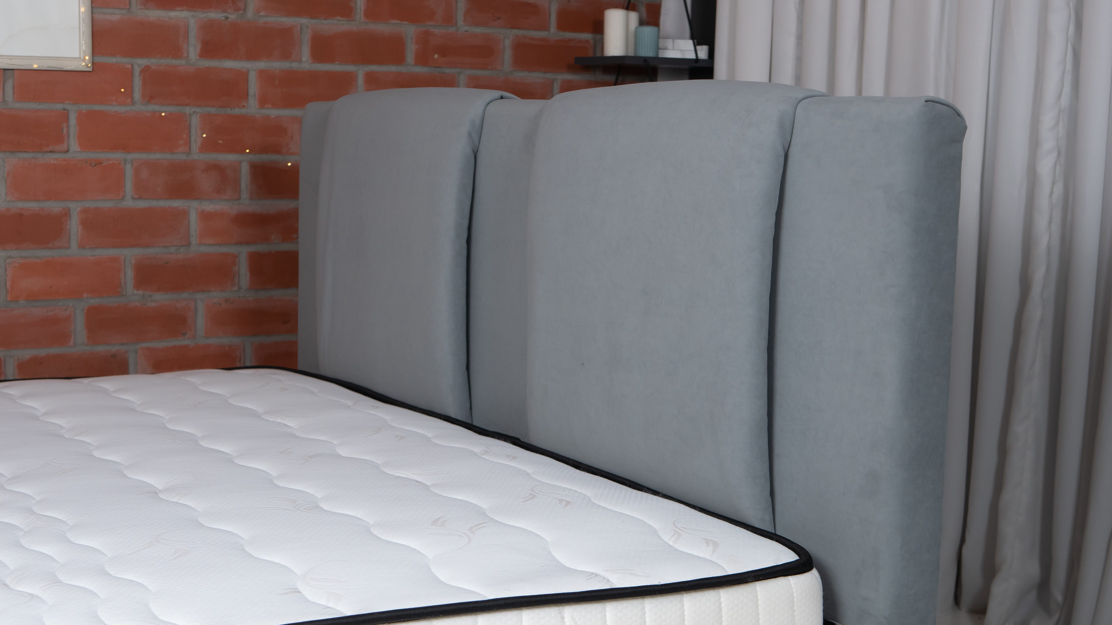 Bed with Storage Toma Classic Light gray 180 — photo 6