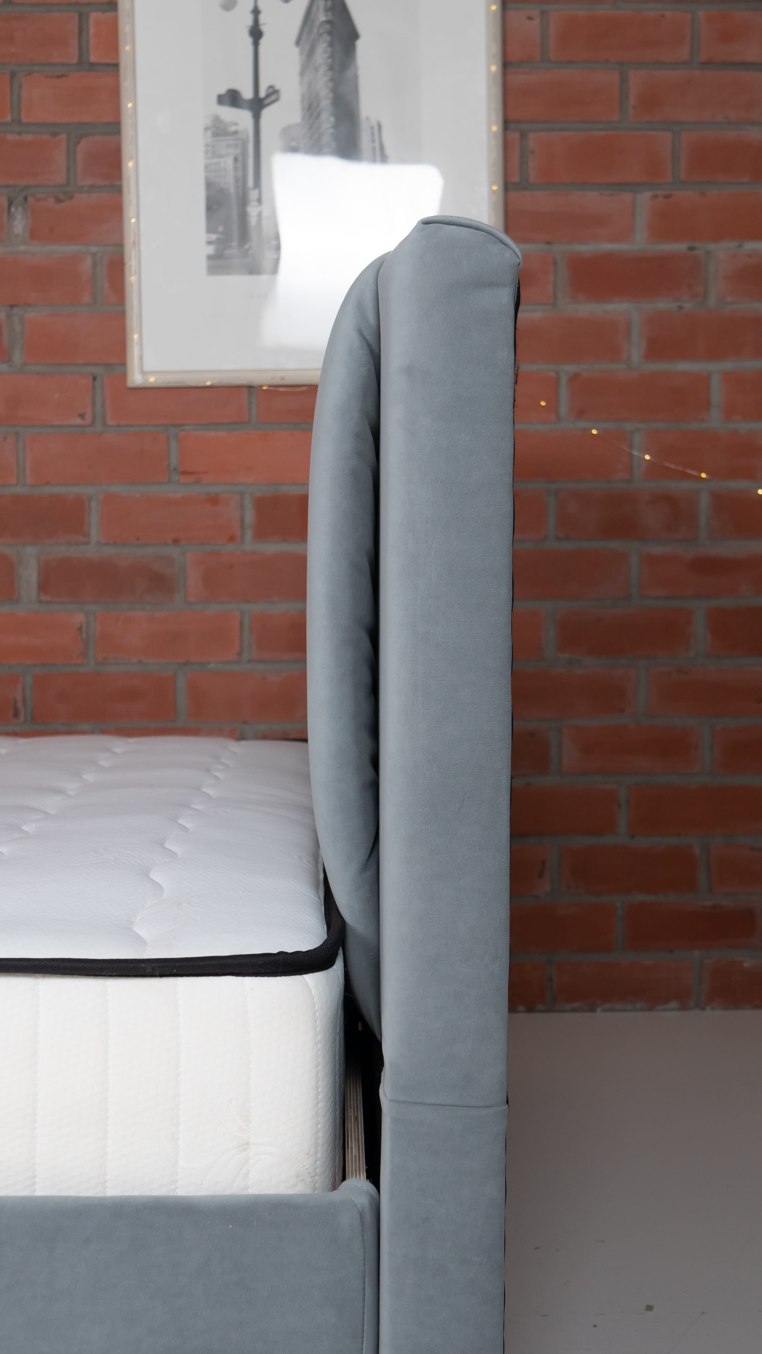 Bed with Storage Toma Classic Light gray 180 — photo 7