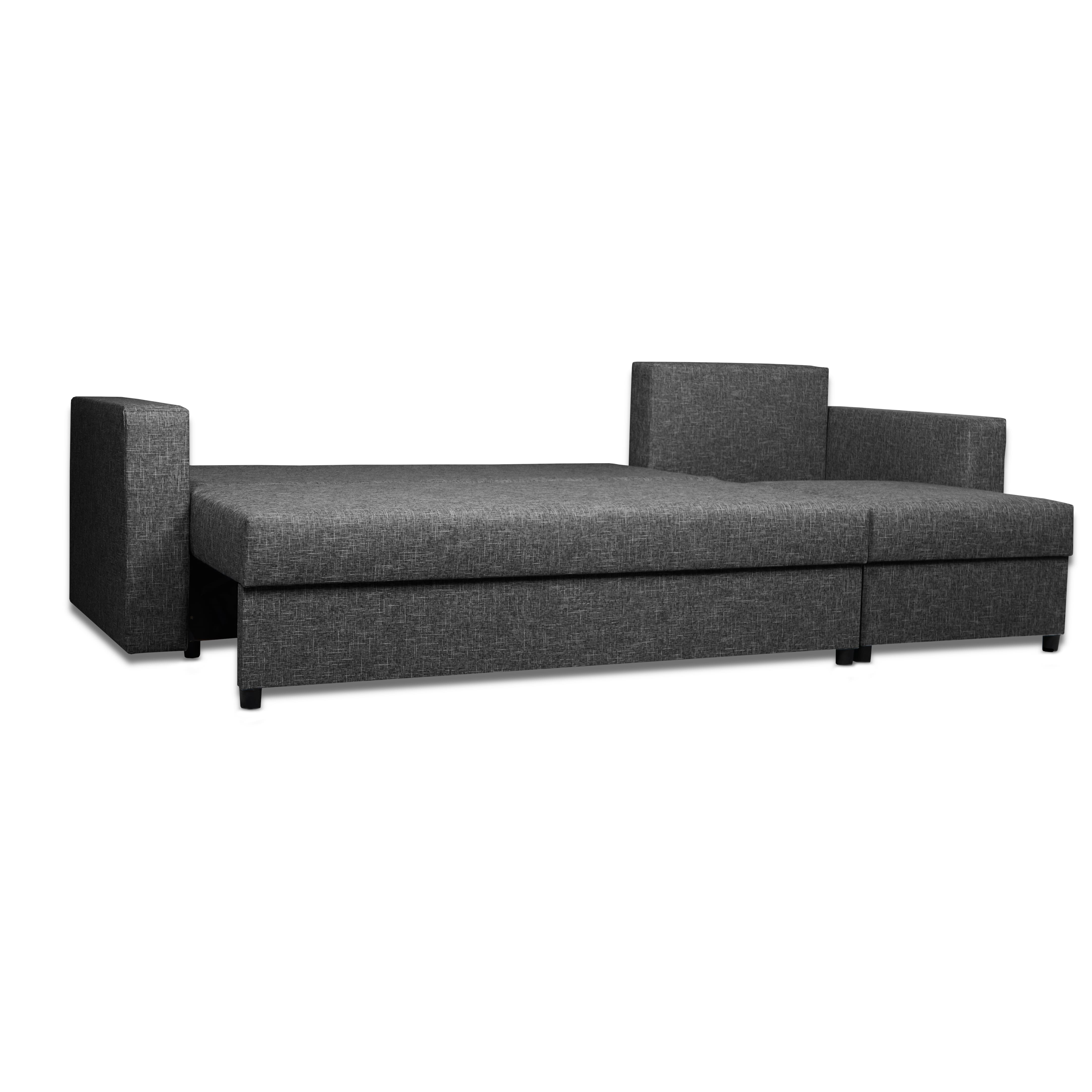 Stūra dīvāns Lona Grafīta XL (160cm) - 4