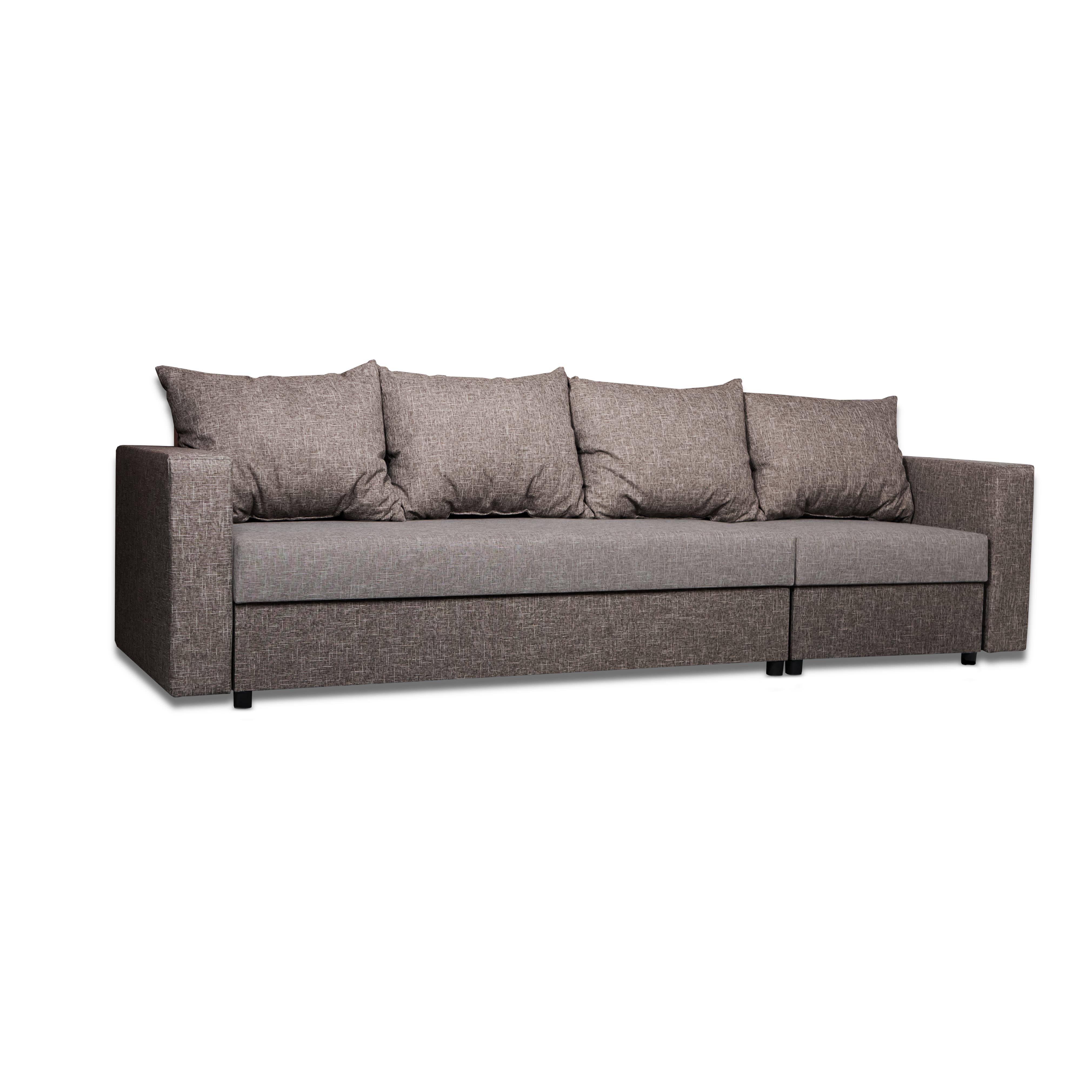 Stūra dīvāns Lona Kombinēts gaišs+tumši bēšs Standart (145cm) - 2