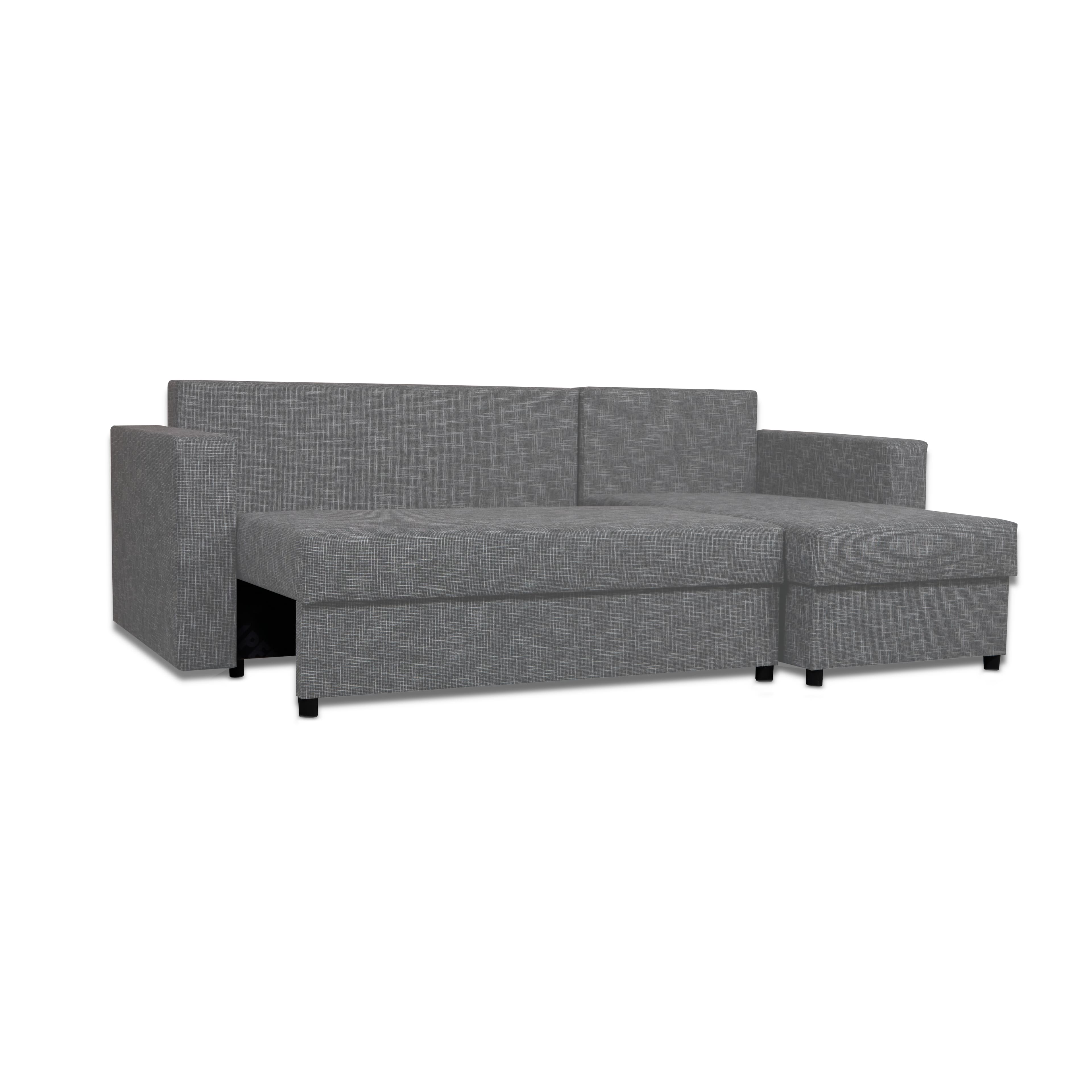 Stūra dīvāns Lugan Gaiši pelēka XL (160cm) - 4