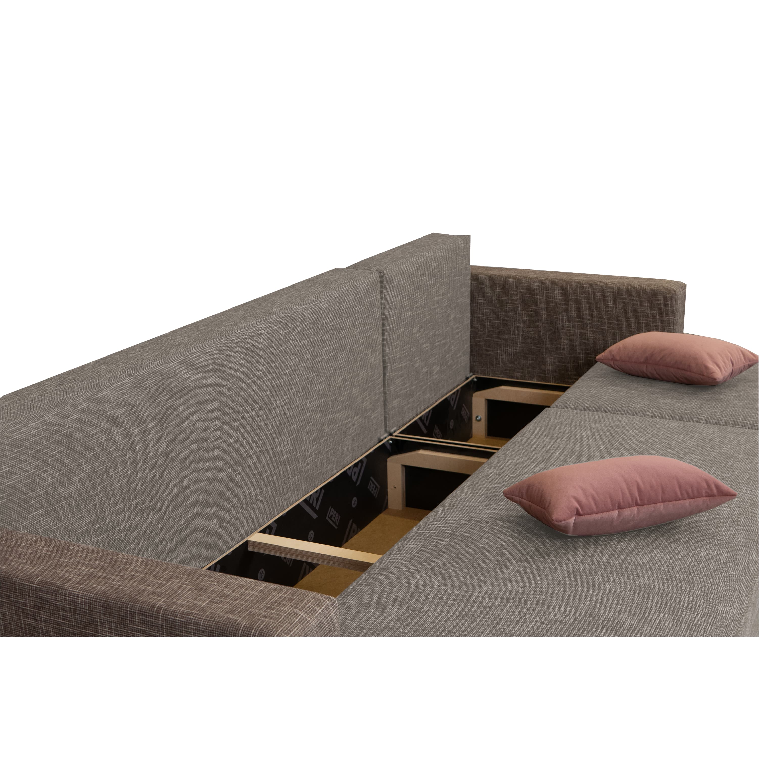 Corner Sofa Lugan+ Combination of light and dark beige Standard (145cm) — photo 10