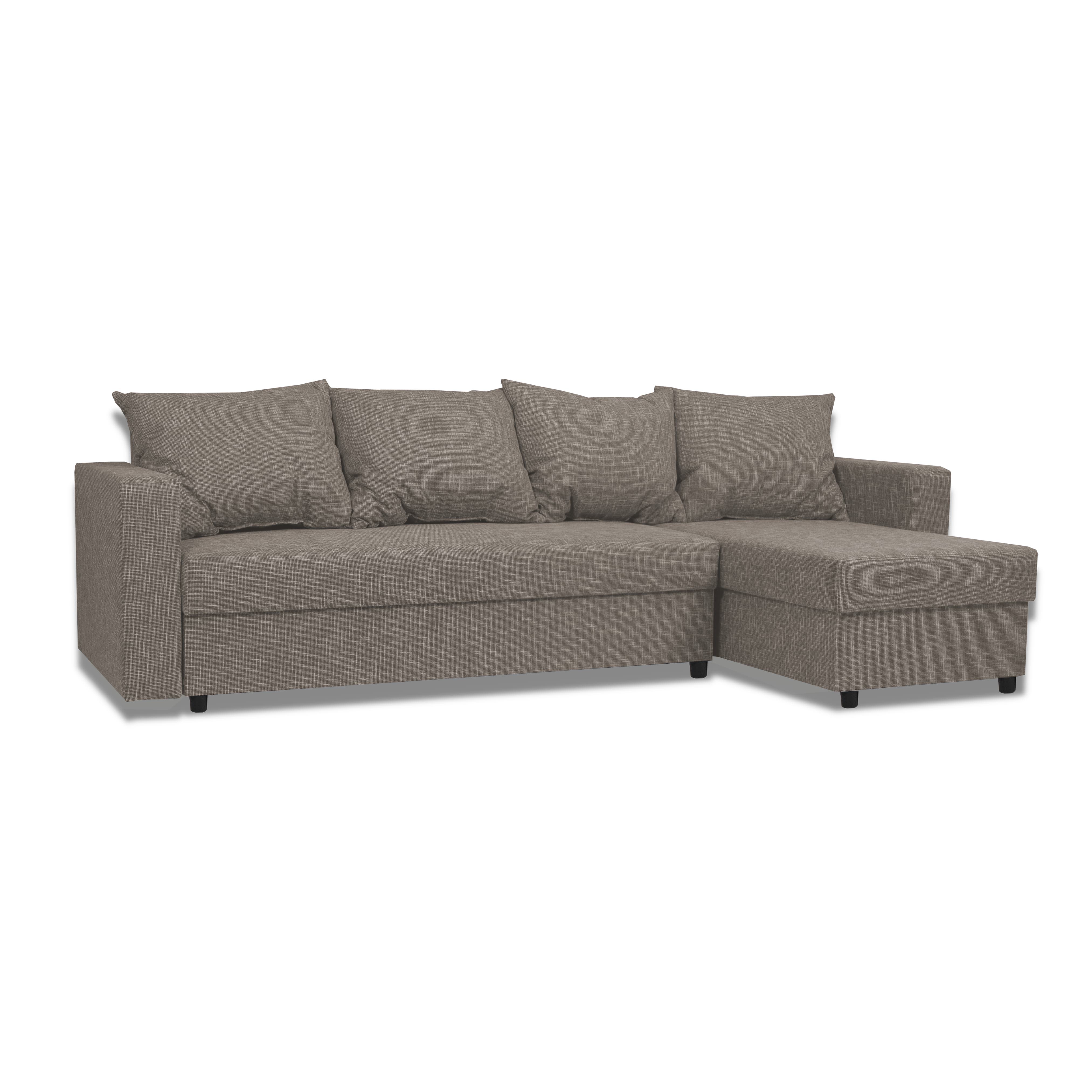 Stūra dīvāns Lugan+ Bēšs-pelēks Standart (145cm) - 4