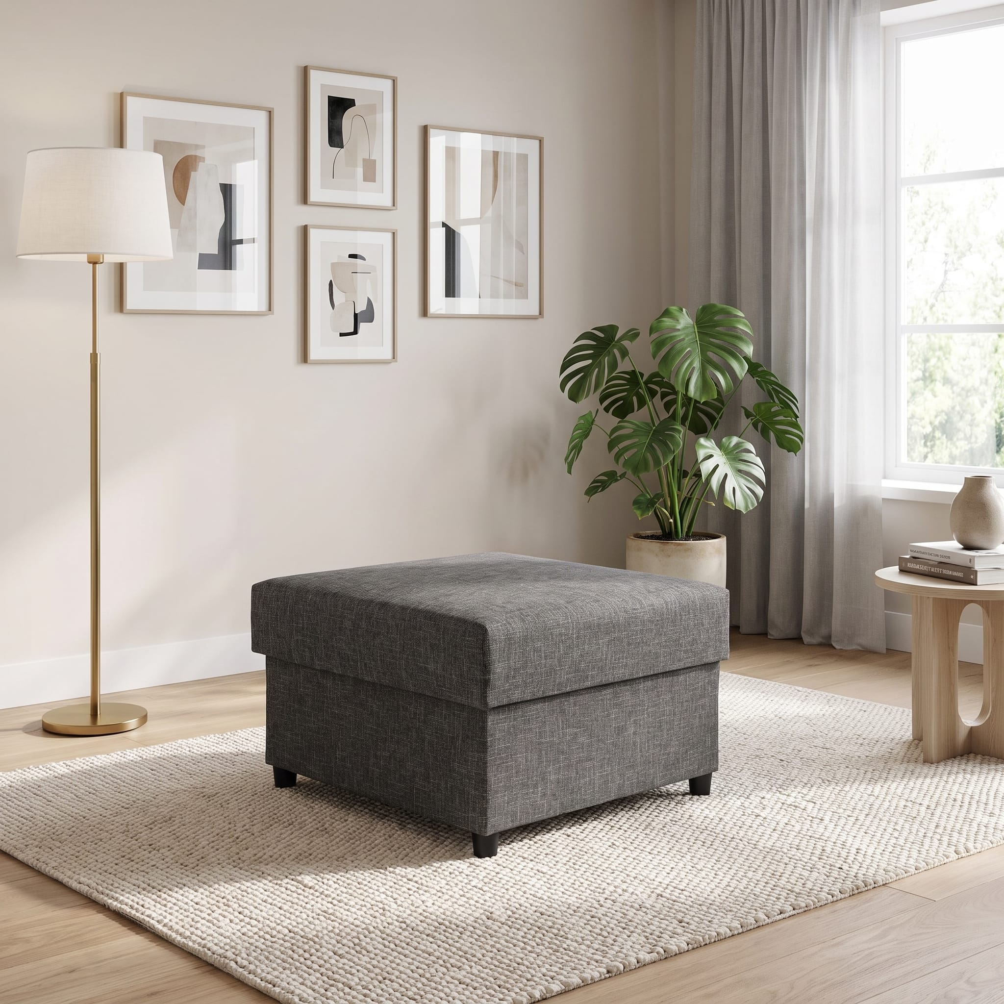 Poufs 70x70 Graphite
