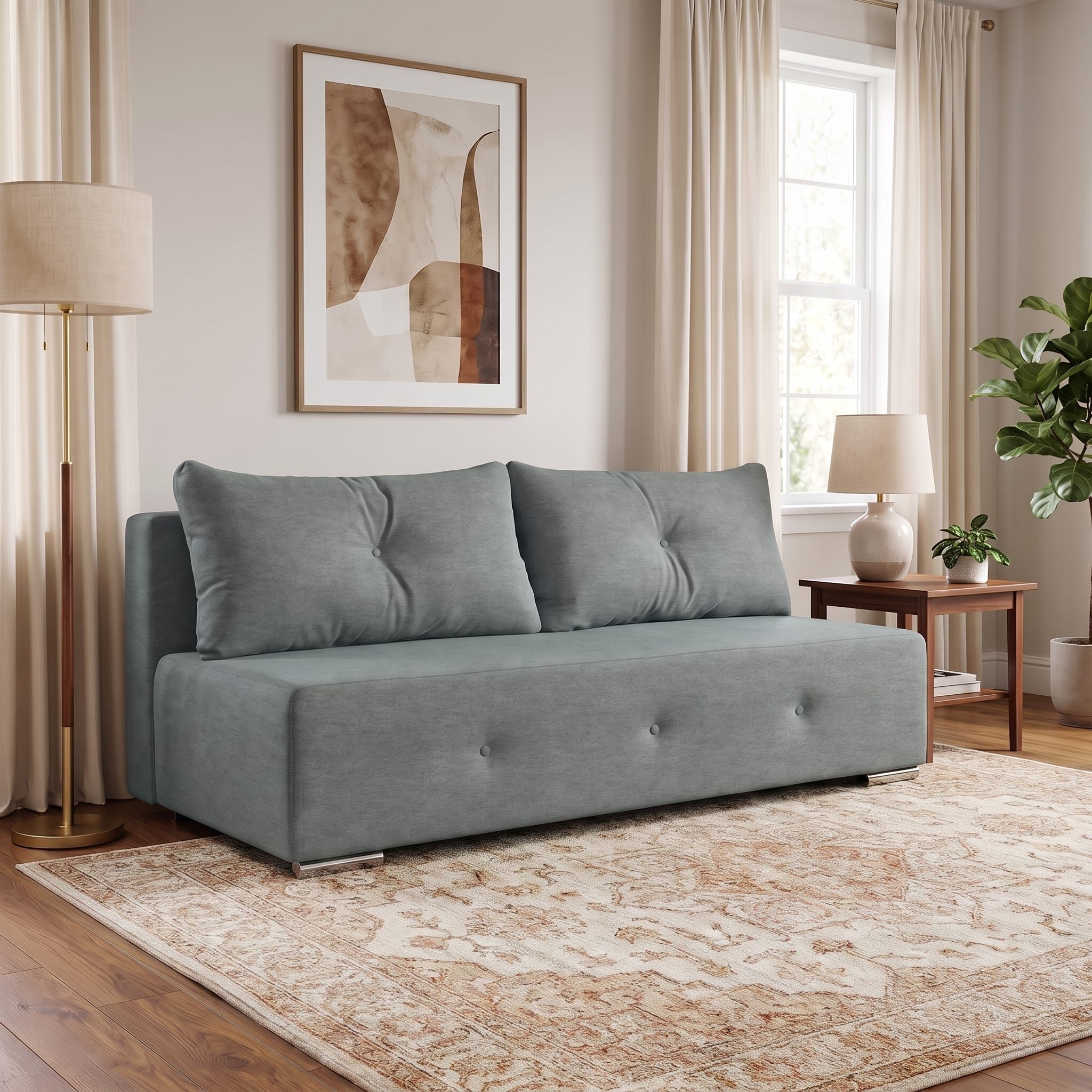Sofa Bed Pugo Dark gray Standard (145cm) — photo 1