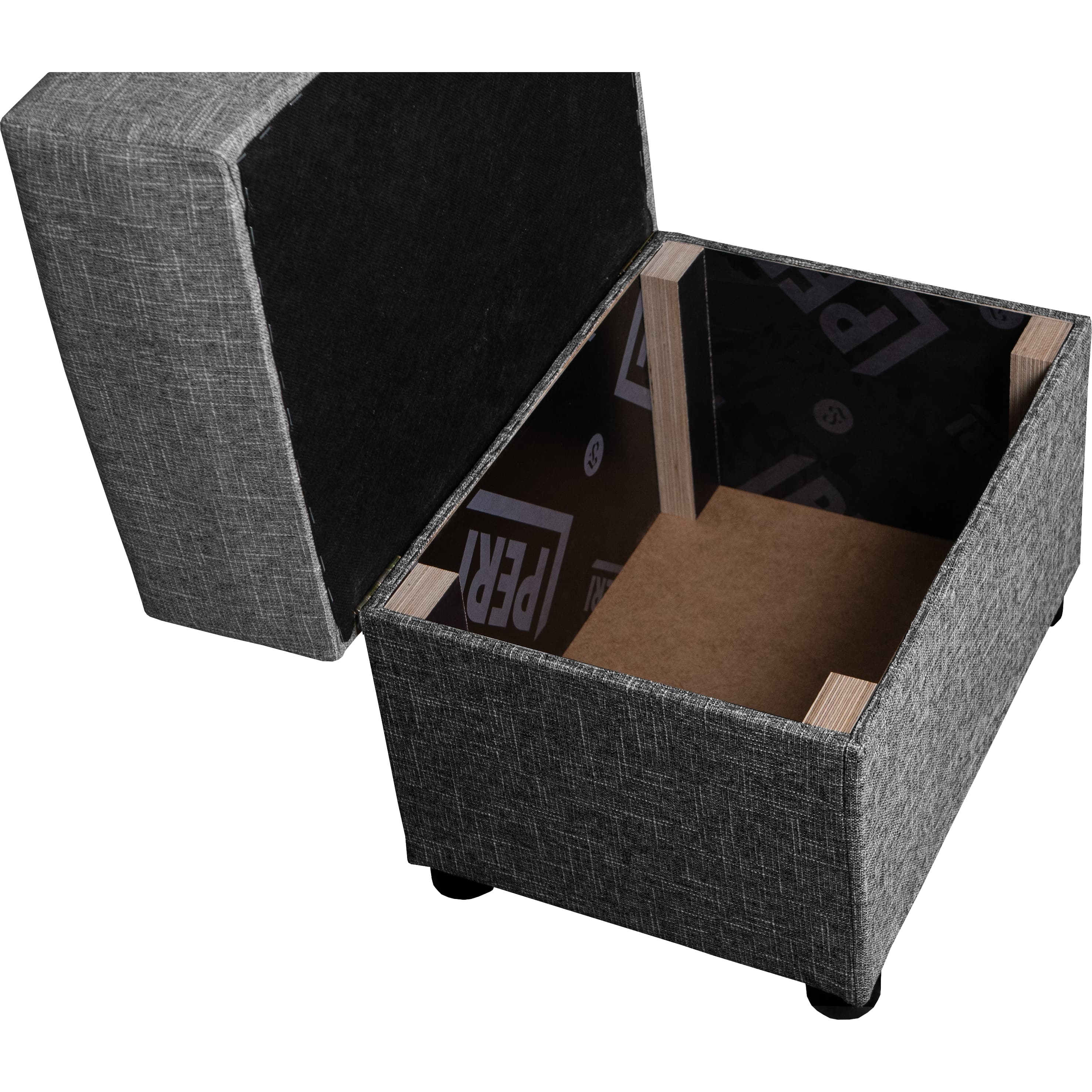 Pouf Tabit Combination of light and dark gray — photo 5