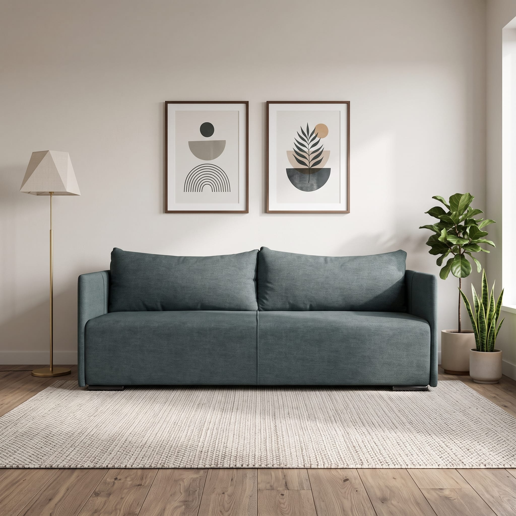 Sofa Bed Deka Divans Dark gray Standard (145cm) - 1