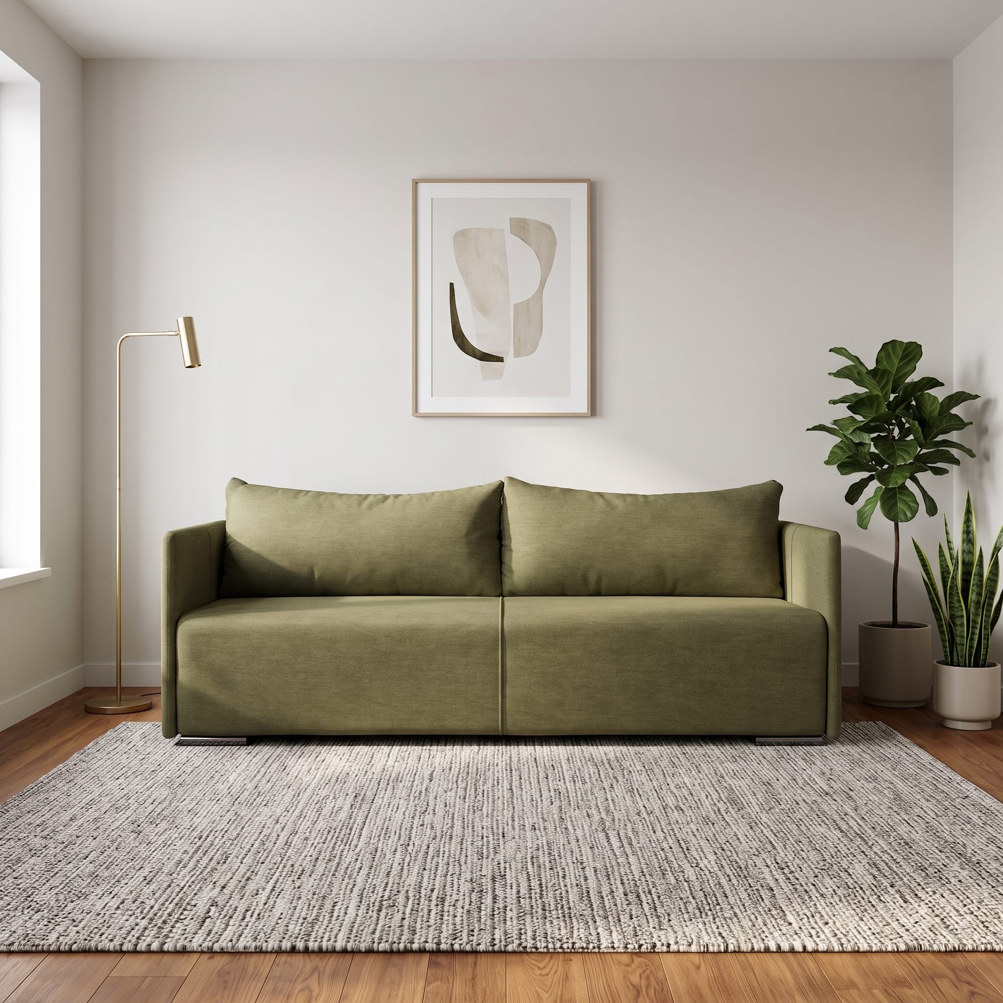 Dīvāns–Gulta Deka divans Zaļš Standart (145cm) - 1