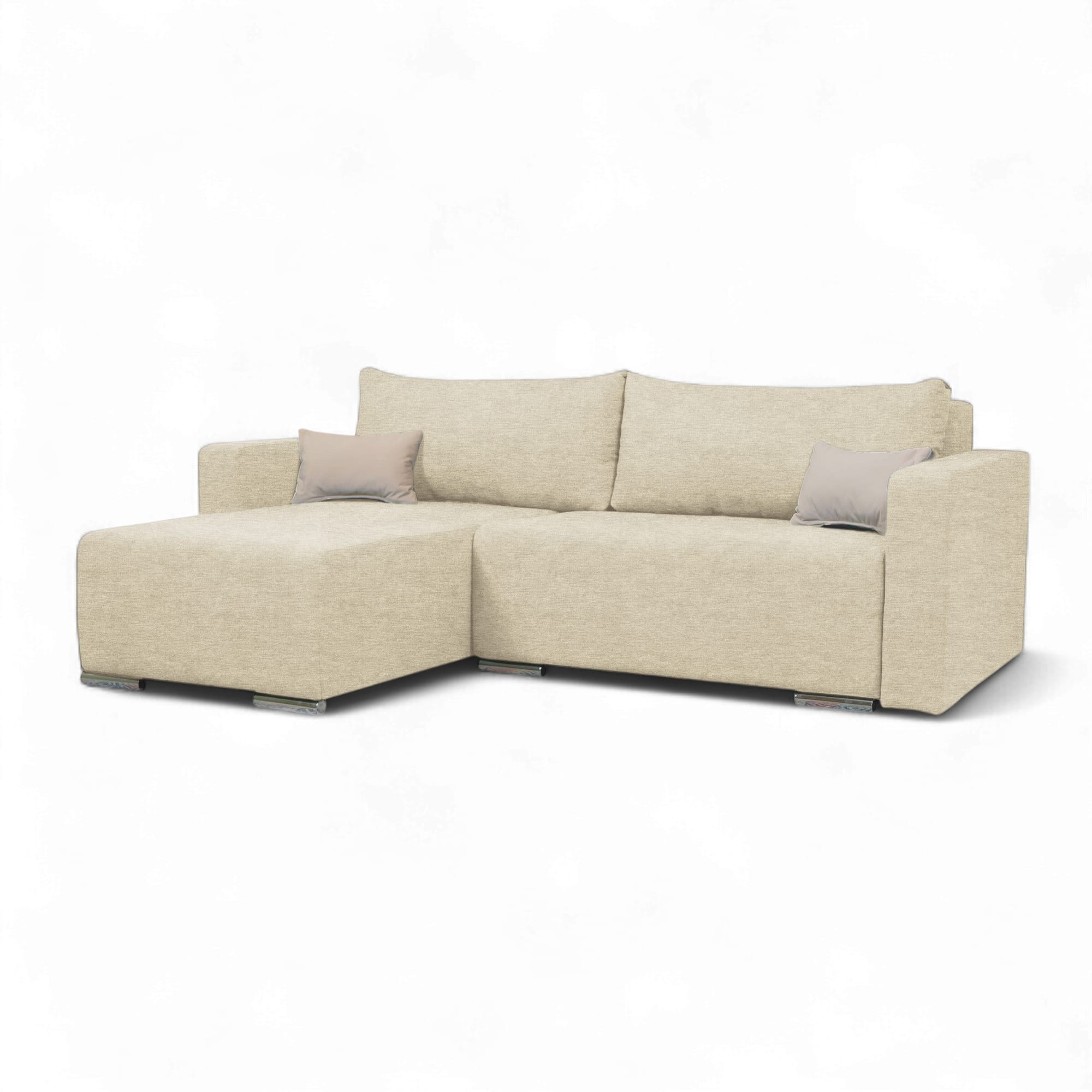 Stūra dīvāns Deka-Sturis+ Krēms Standart (145cm) - 1