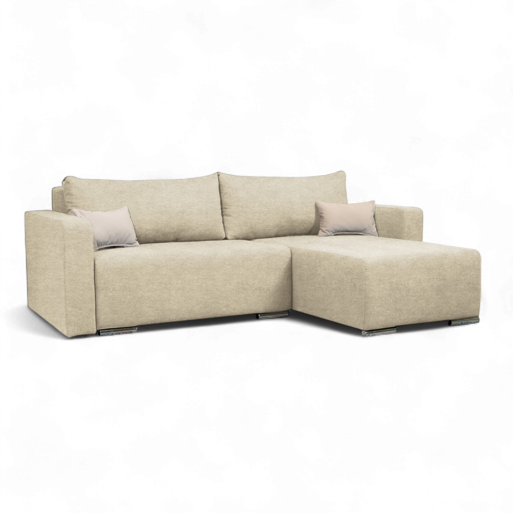 Stūra dīvāns Deka-Sturis+ Krēms Standart (145cm) - 2