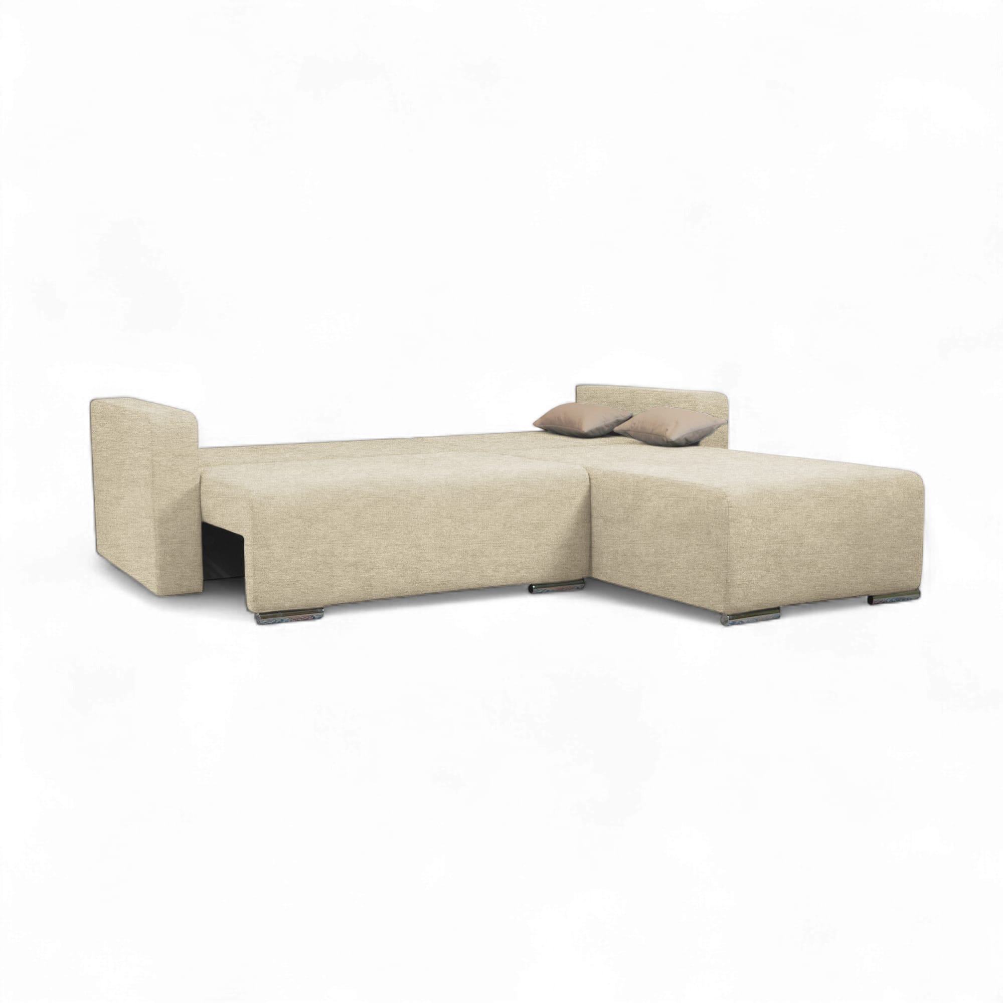Stūra dīvāns Deka-Sturis+ Krēms Standart (145cm) - 3