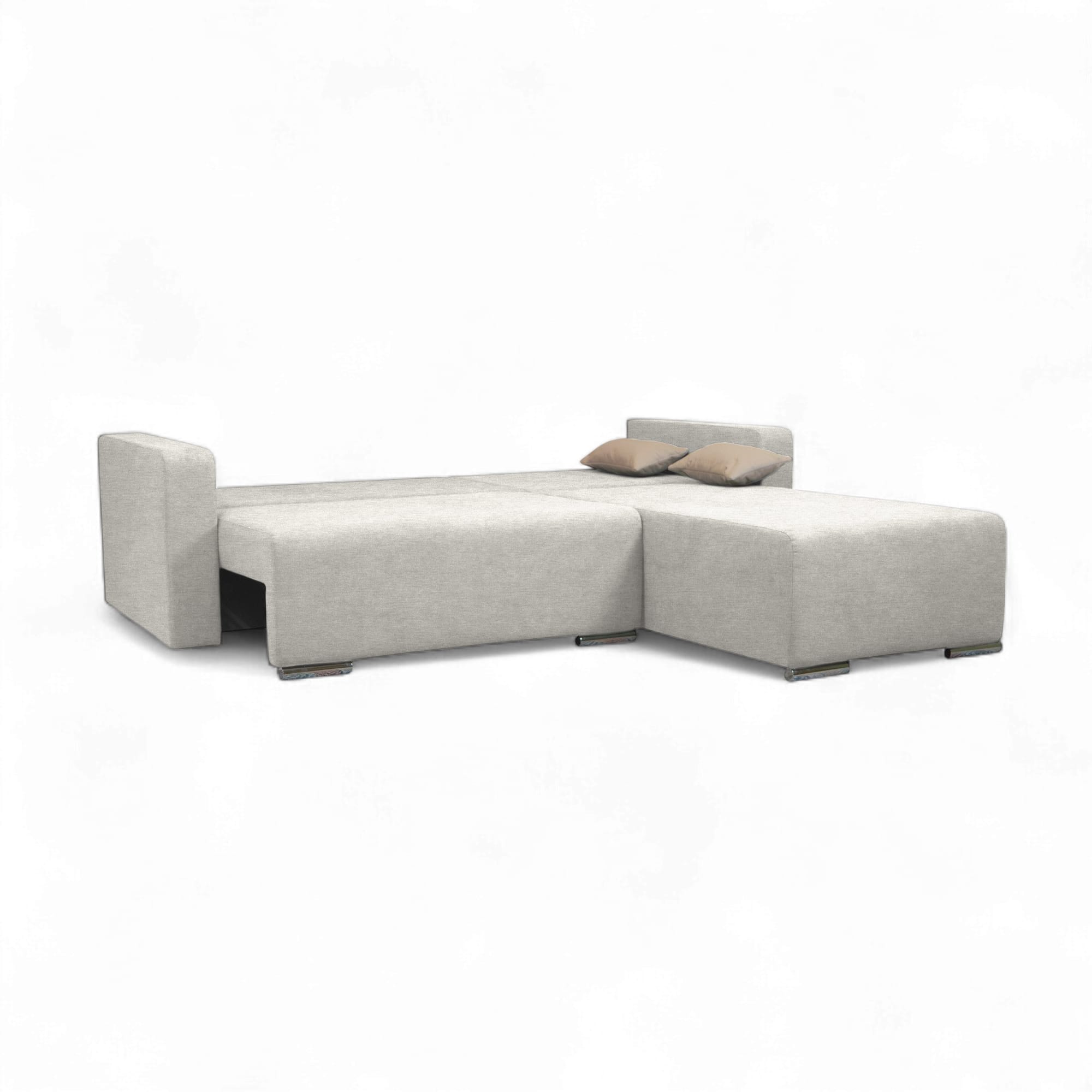 Stūra dīvāns Deka-Sturis+ Gaiši pelēka Standart (145cm) - 3