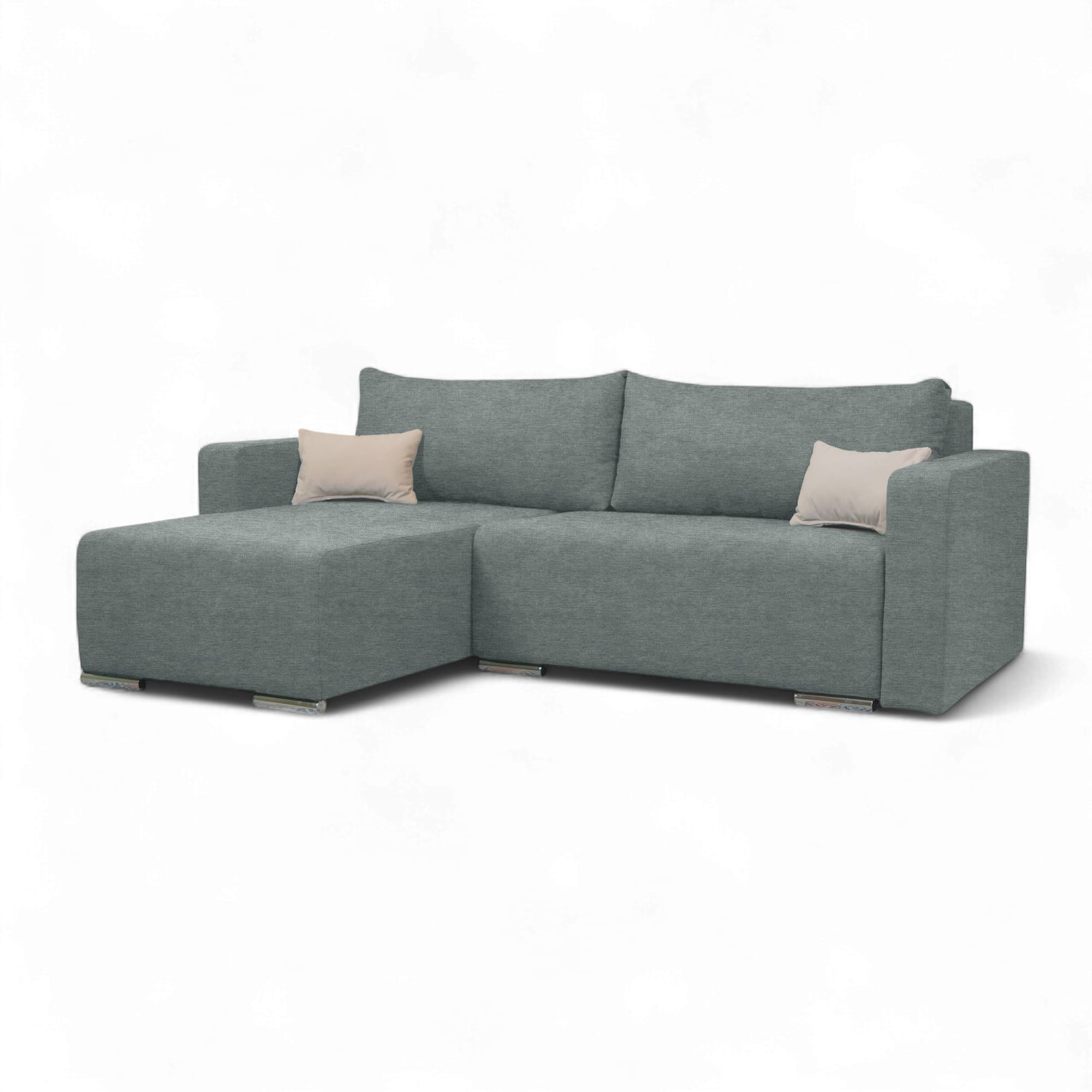 Stūra dīvāns Deka-Sturis+ Tumši pelēks Standart (145cm) - 1