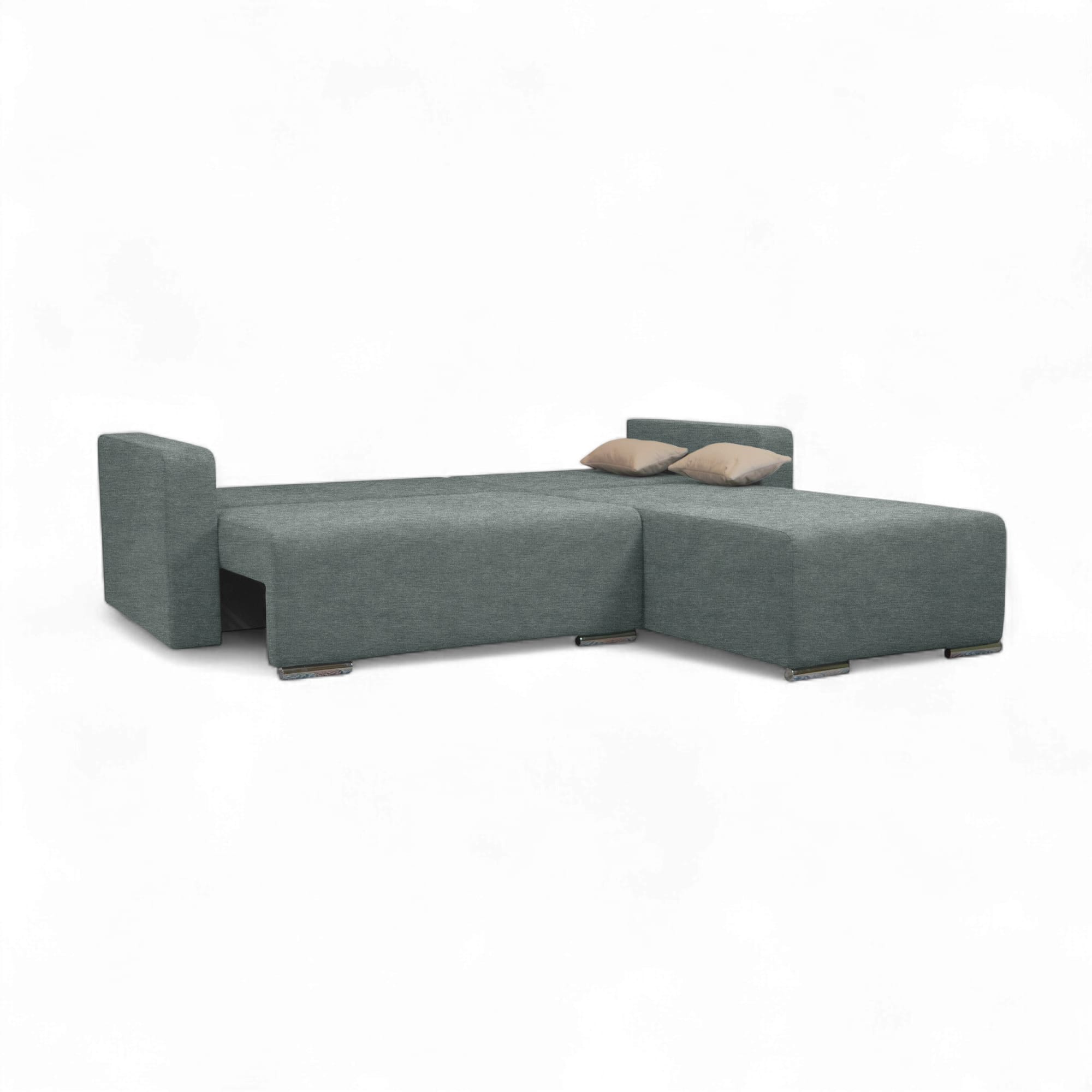 Stūra dīvāns Deka-Sturis+ Tumši pelēks Standart (145cm) - 3