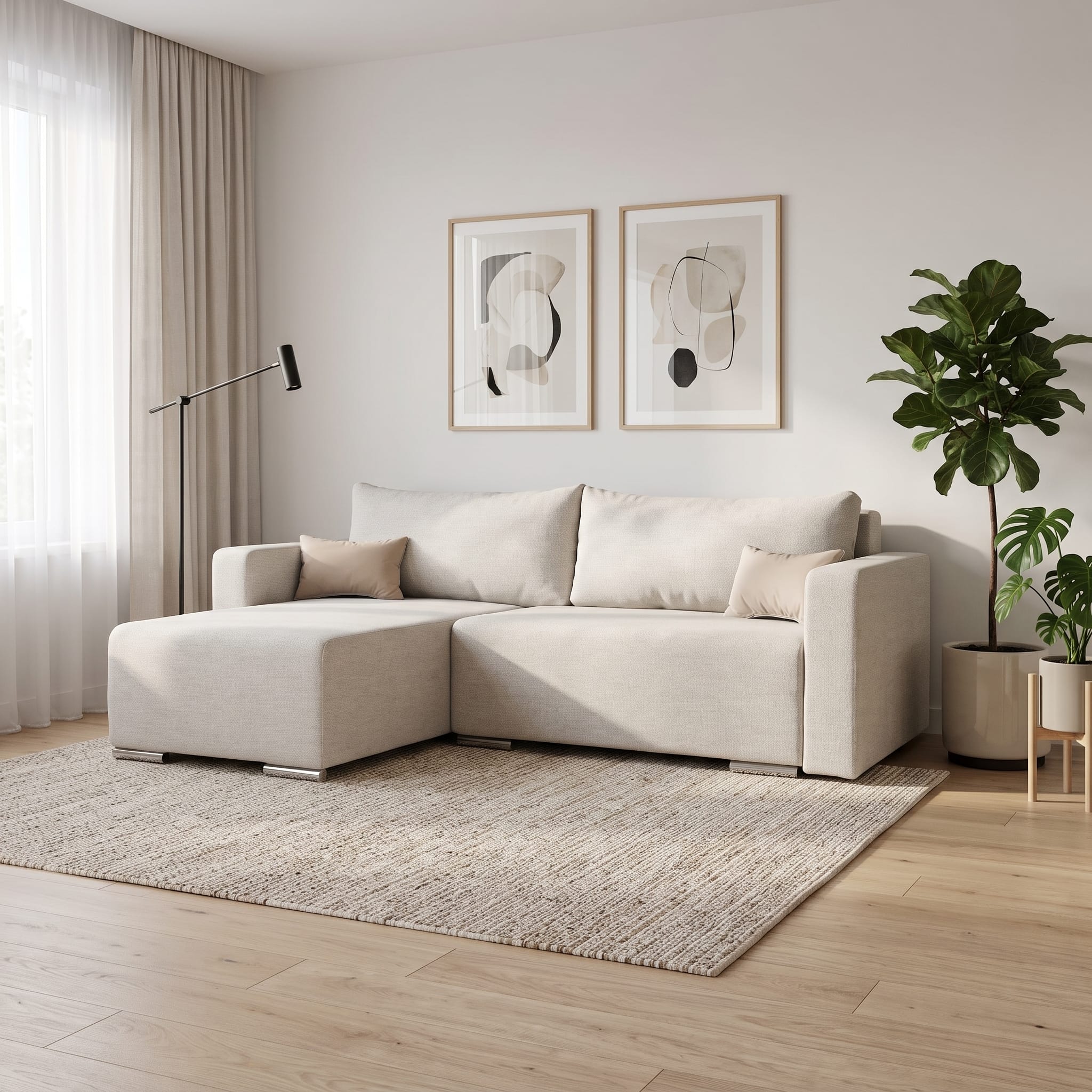 Corner Sofa Deka-Sturis+ Light gray Standard (145cm) — photo 1