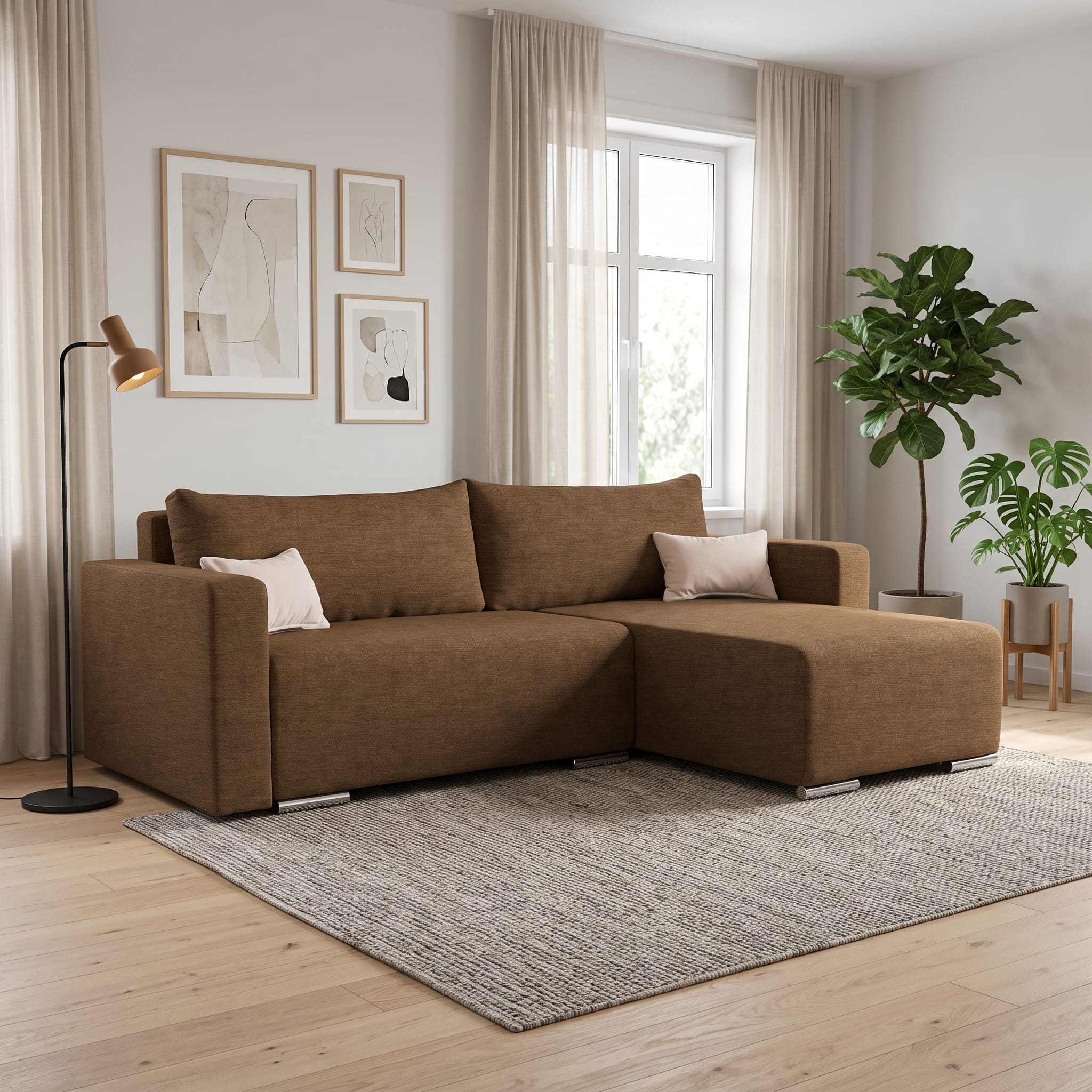 Corner Sofa Deka-Sturis+ Brown Standard (145cm) — photo 1