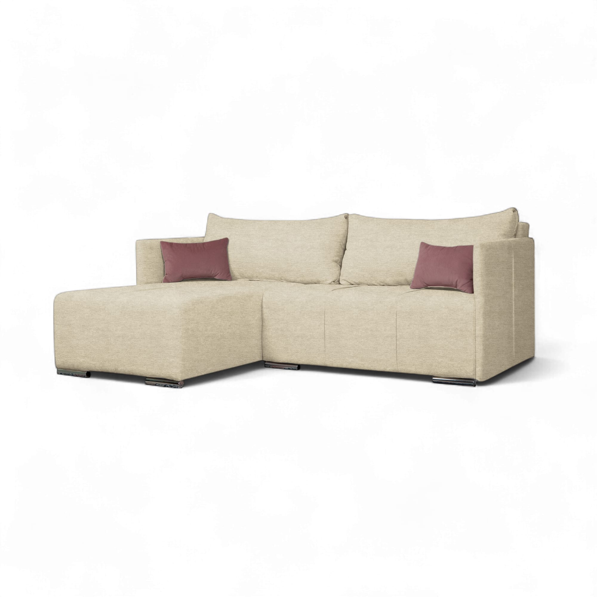 Stūra dīvāns Deka-Sturis Krēms Standart (145cm) - 1