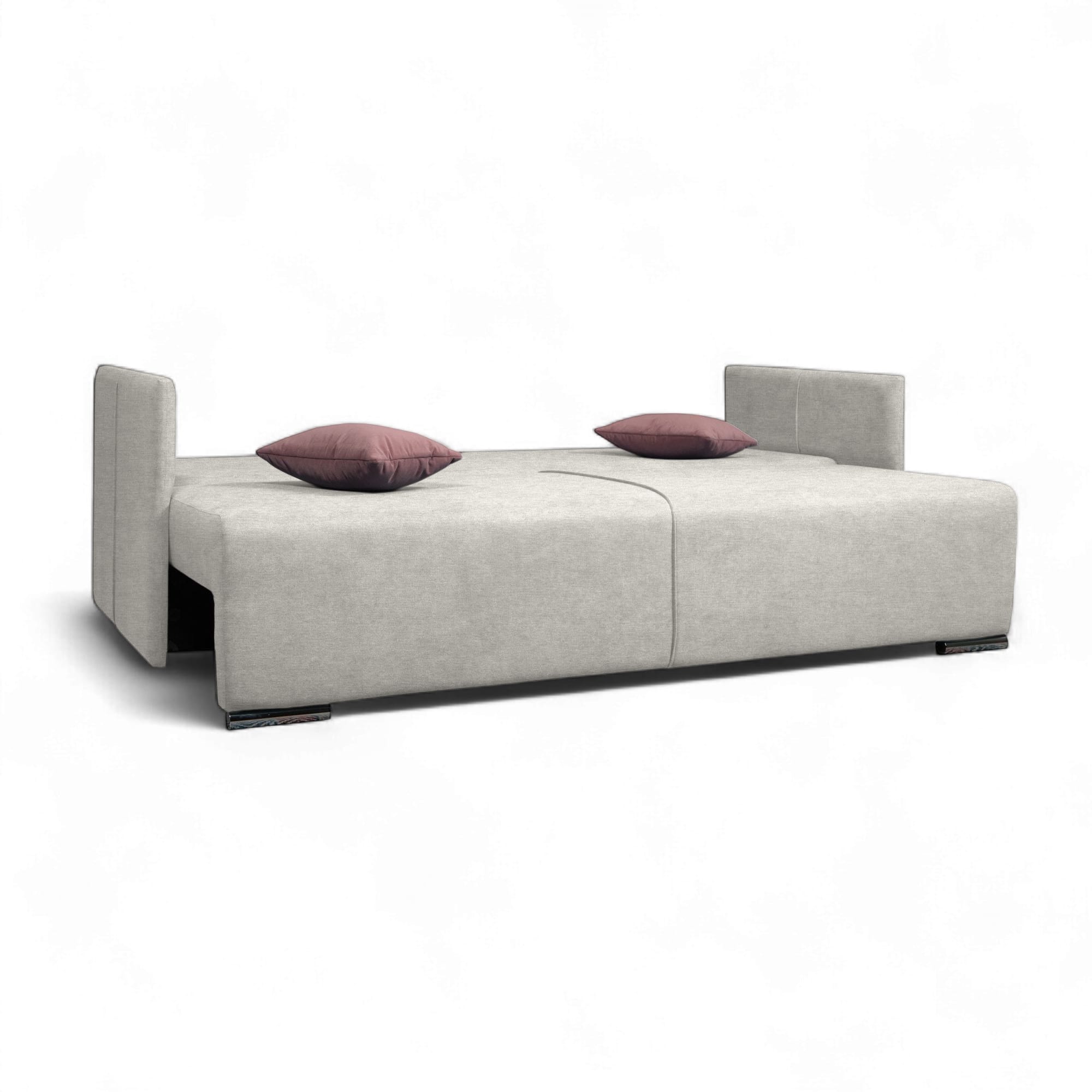 Dīvāns–Gulta Deka divans Gaiši pelēka Standart (145cm) - 2