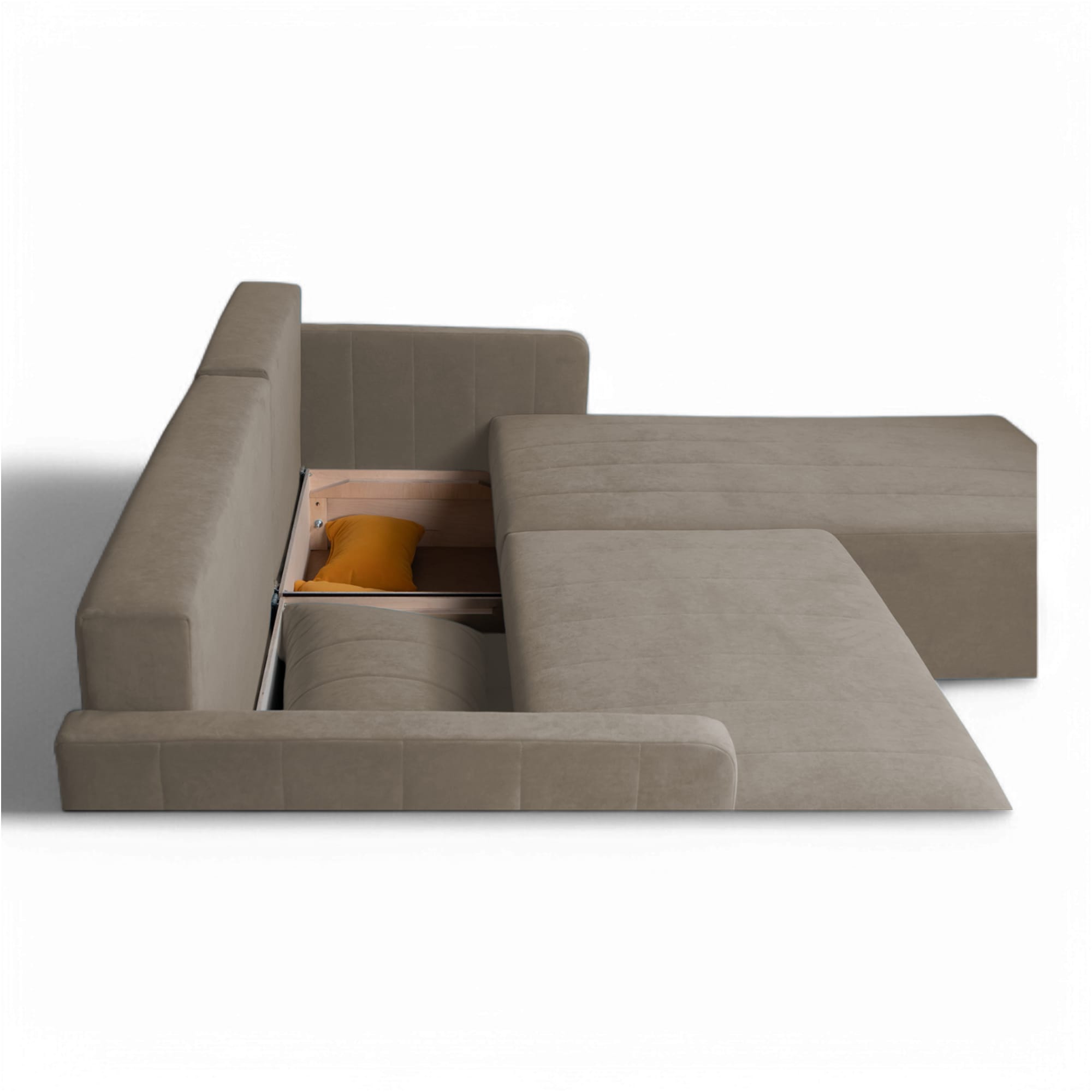 Corner sofa Deka S Lux Cream — photo 7