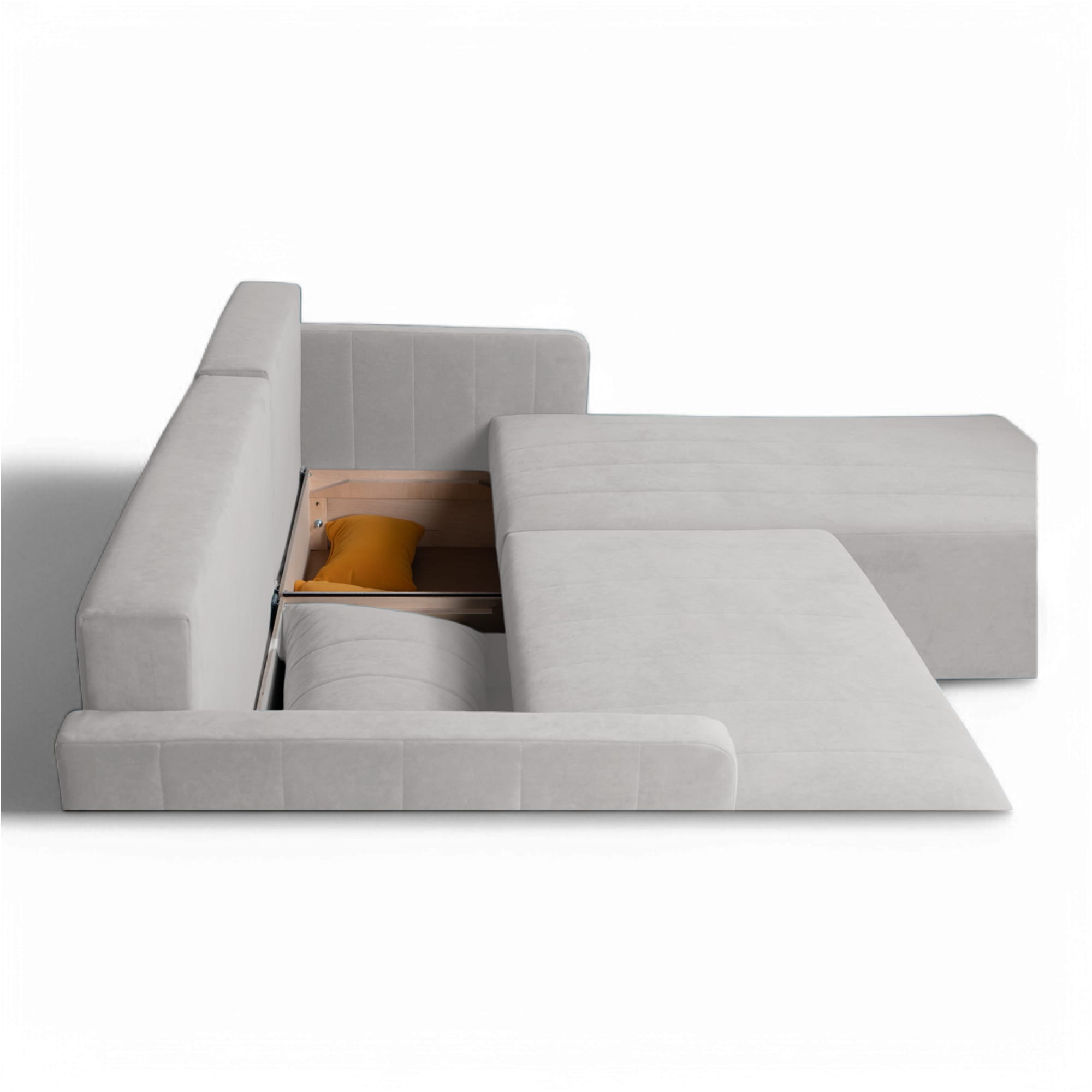 Corner sofa Deka S Lux Light gray — photo 7