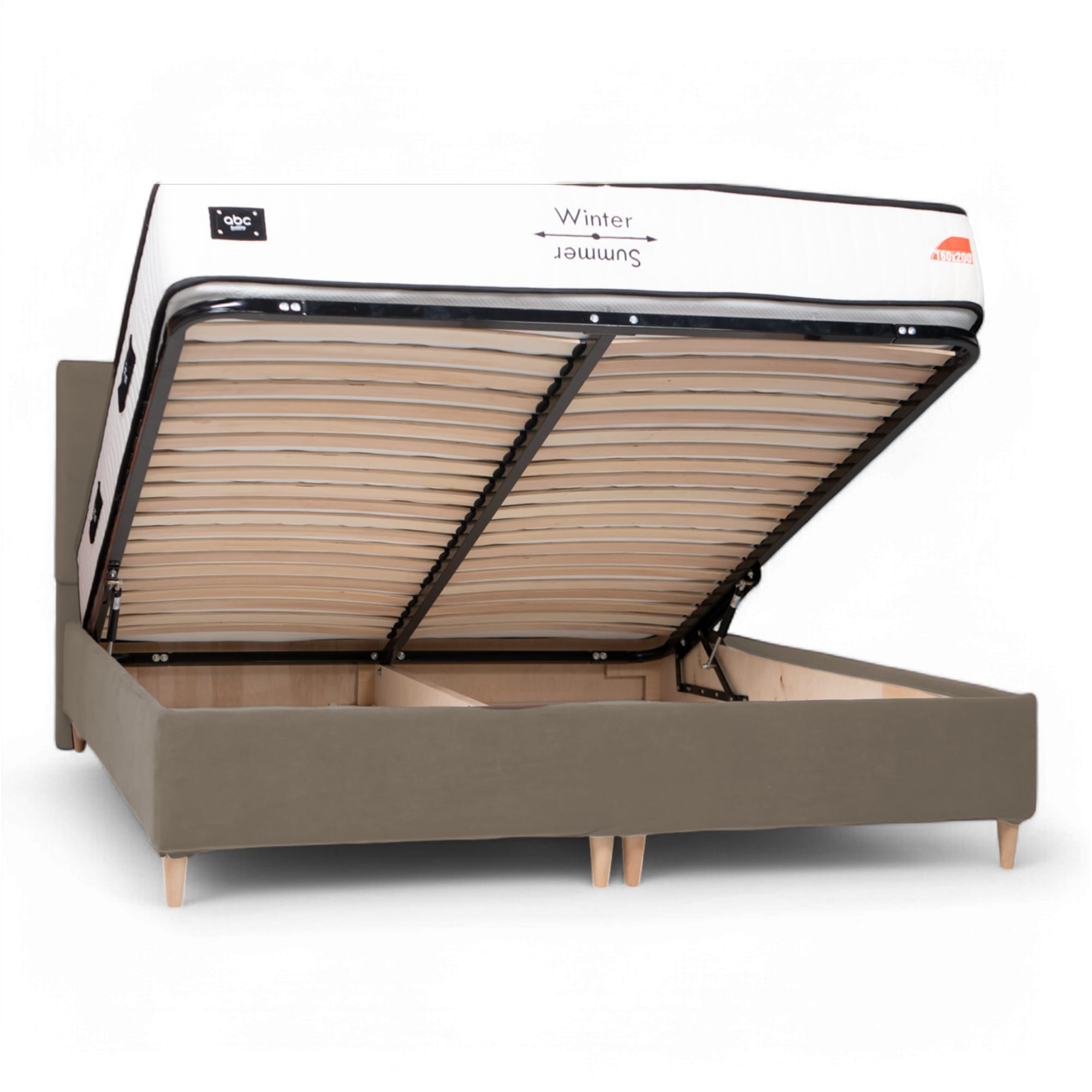 Gulta ar kasti Libe Classic Krēms 160 - 4