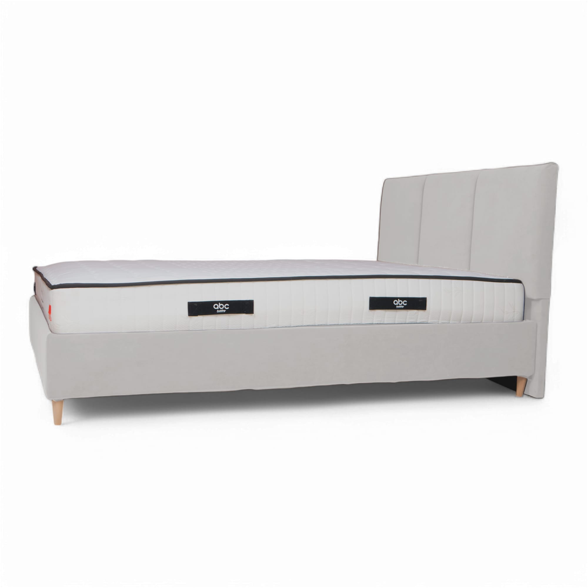 Bed with Storage Libe Classic Light gray 120 — photo 6