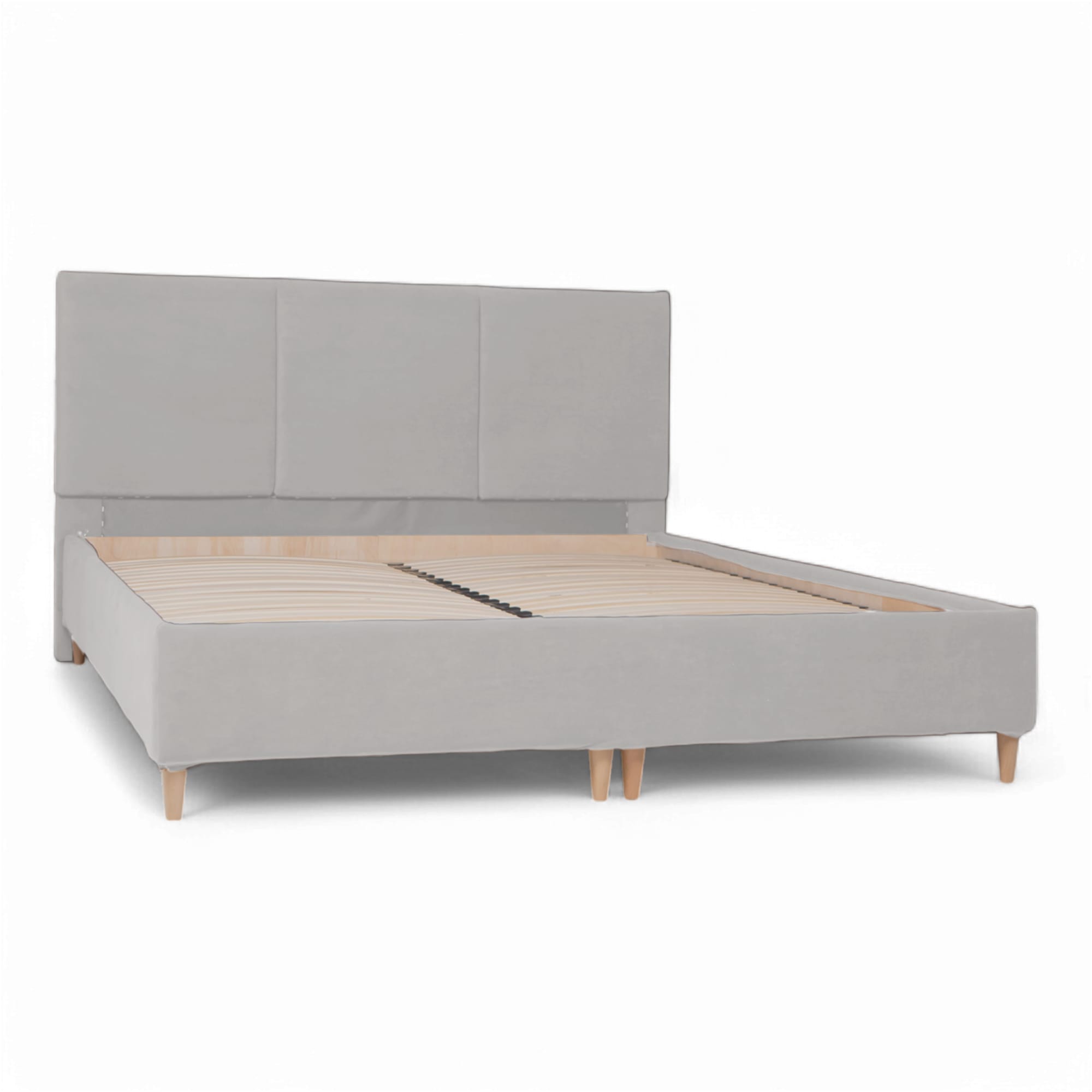 Bed with Storage Libe Classic Light gray 120 — photo 8