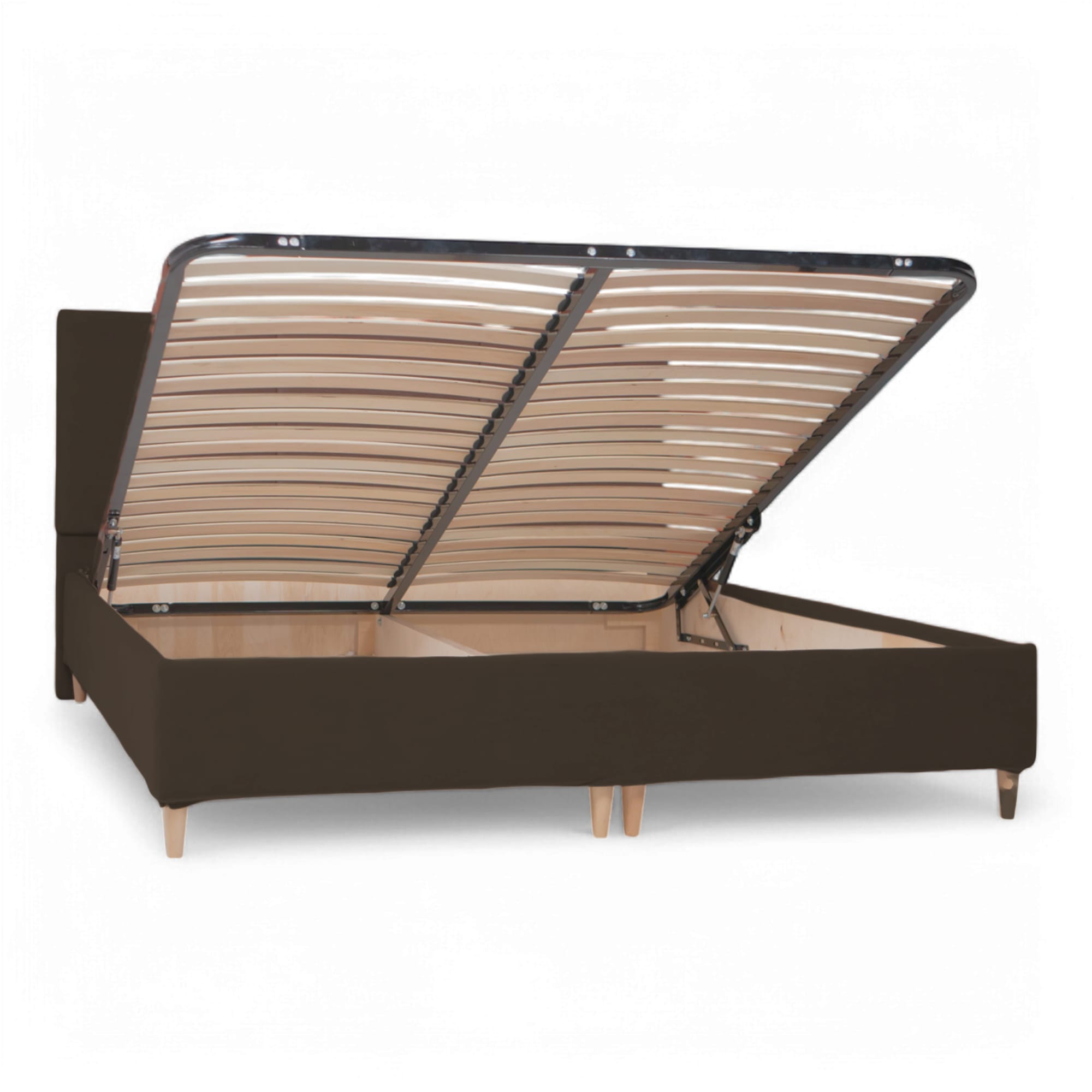 Bed with Storage Libe Classic Brown 120 — photo 9