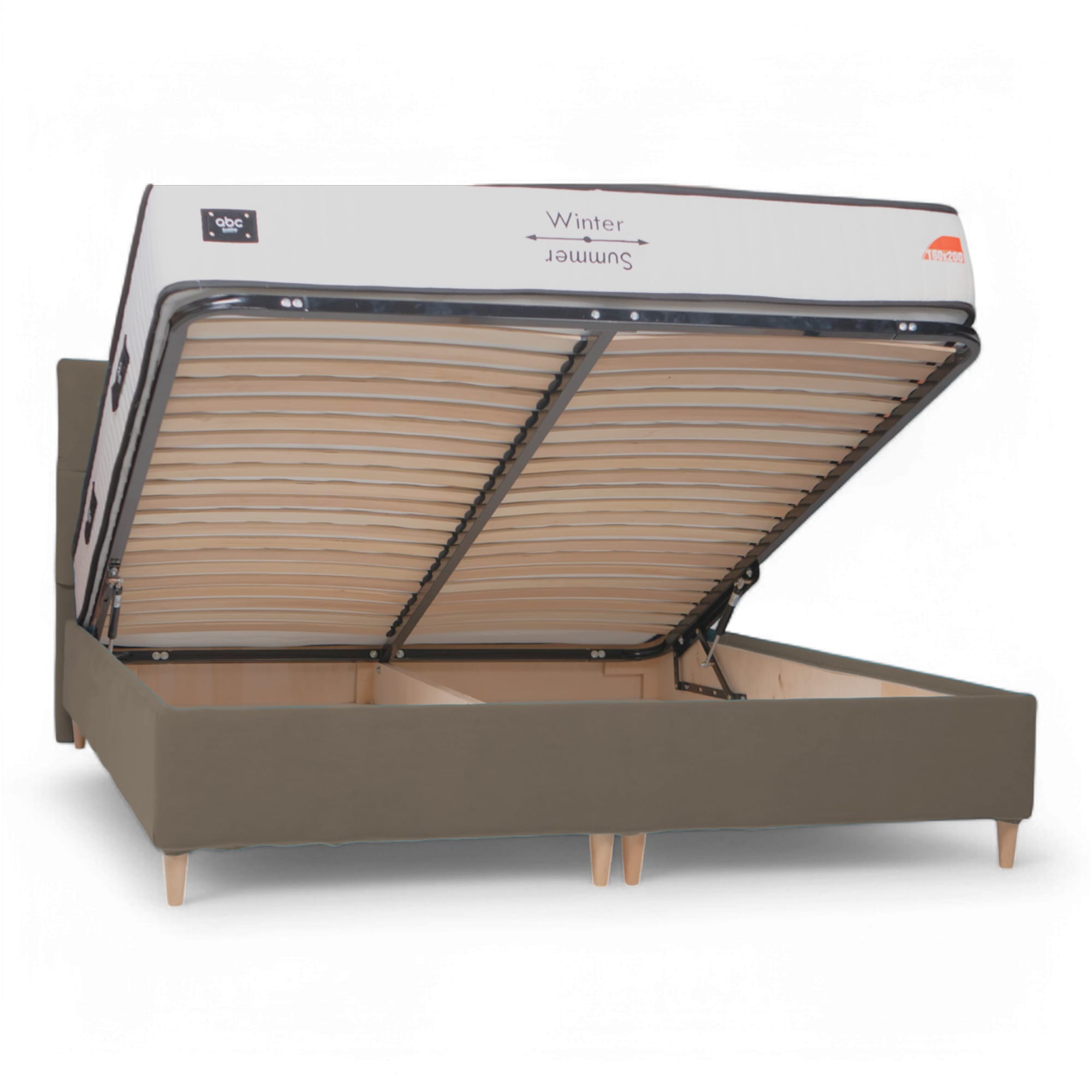 Gulta ar kasti Lizi Classic Krēms 160 - 4