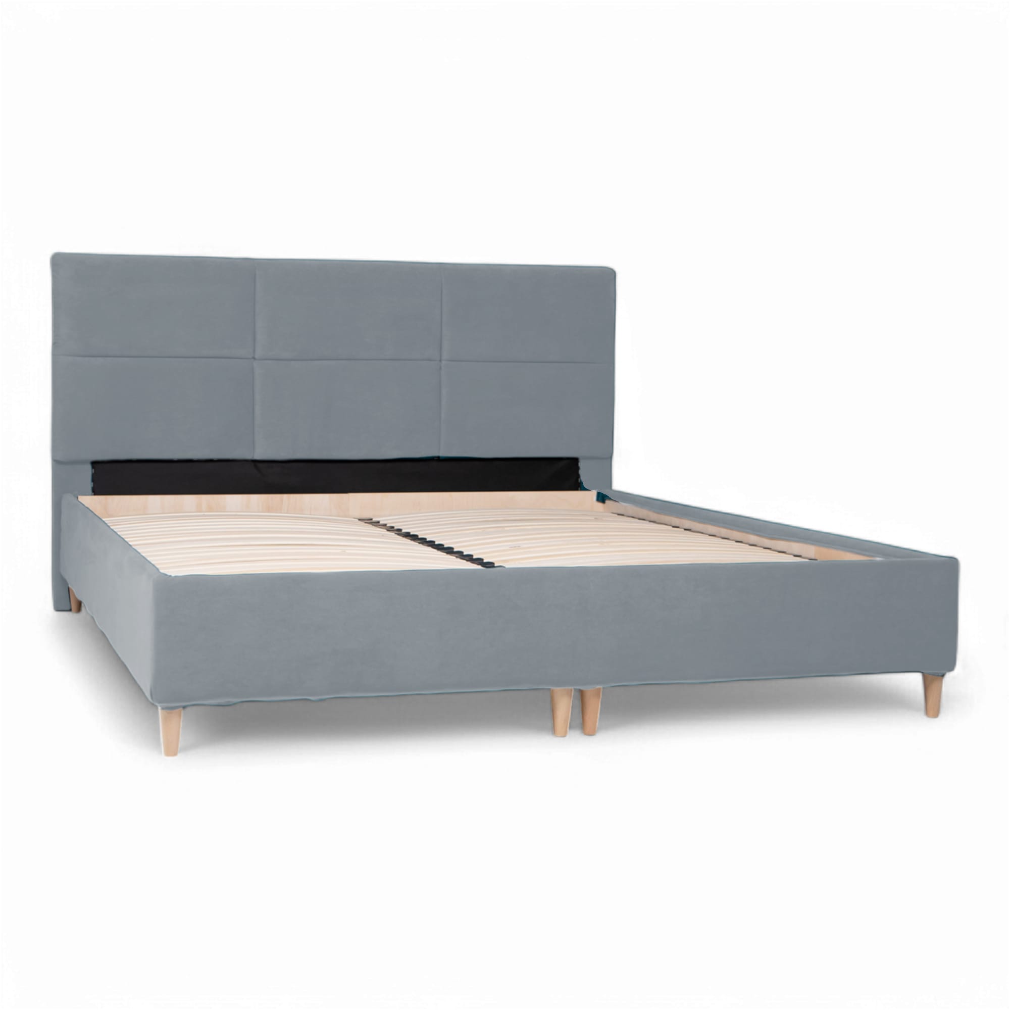 Bed with Storage Lizi Classic Dark gray 140 — photo 7