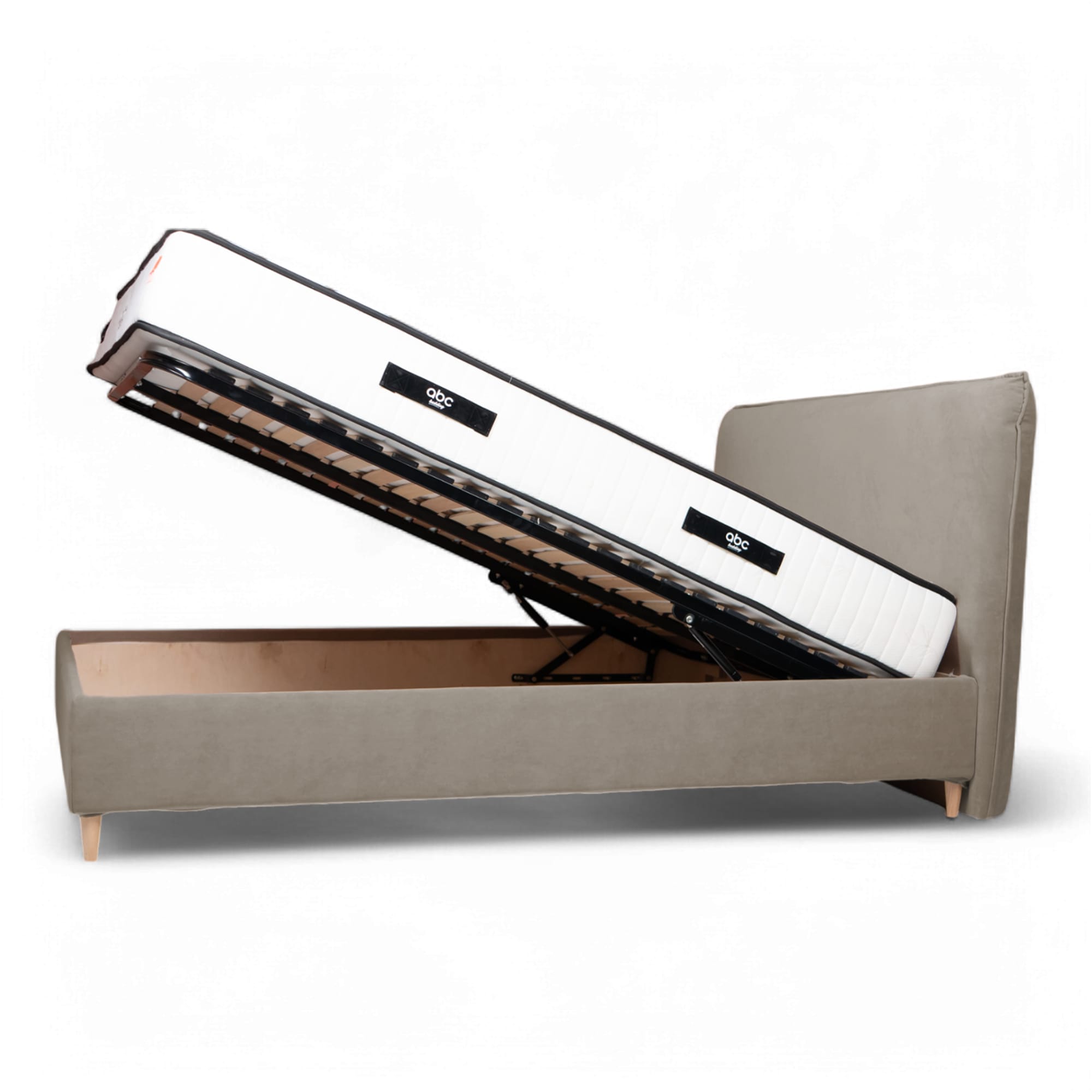Bed with Storage Mika Classic Cream 140 — photo 7