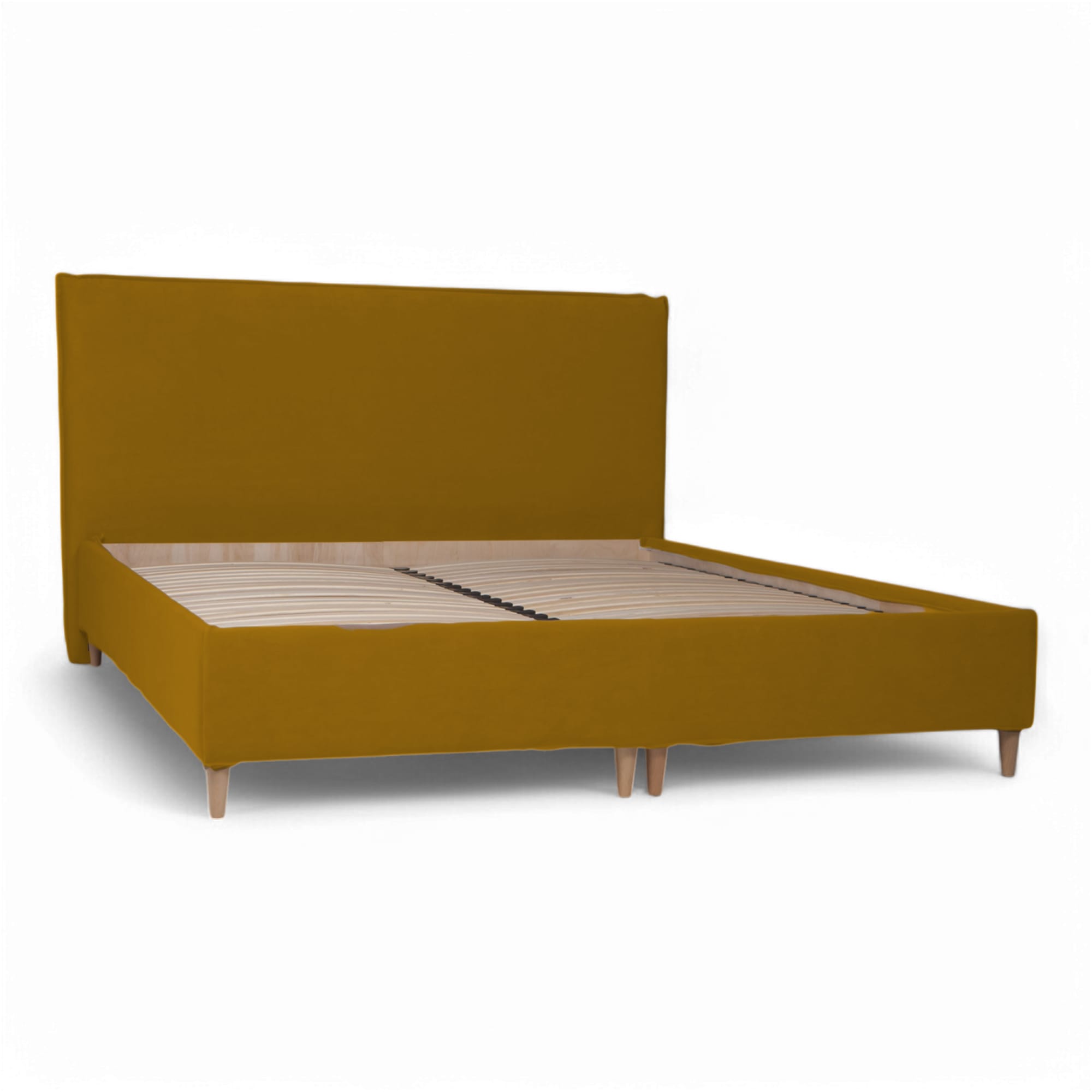 Bed with Storage Mika Classic Mustard 140 — photo 8
